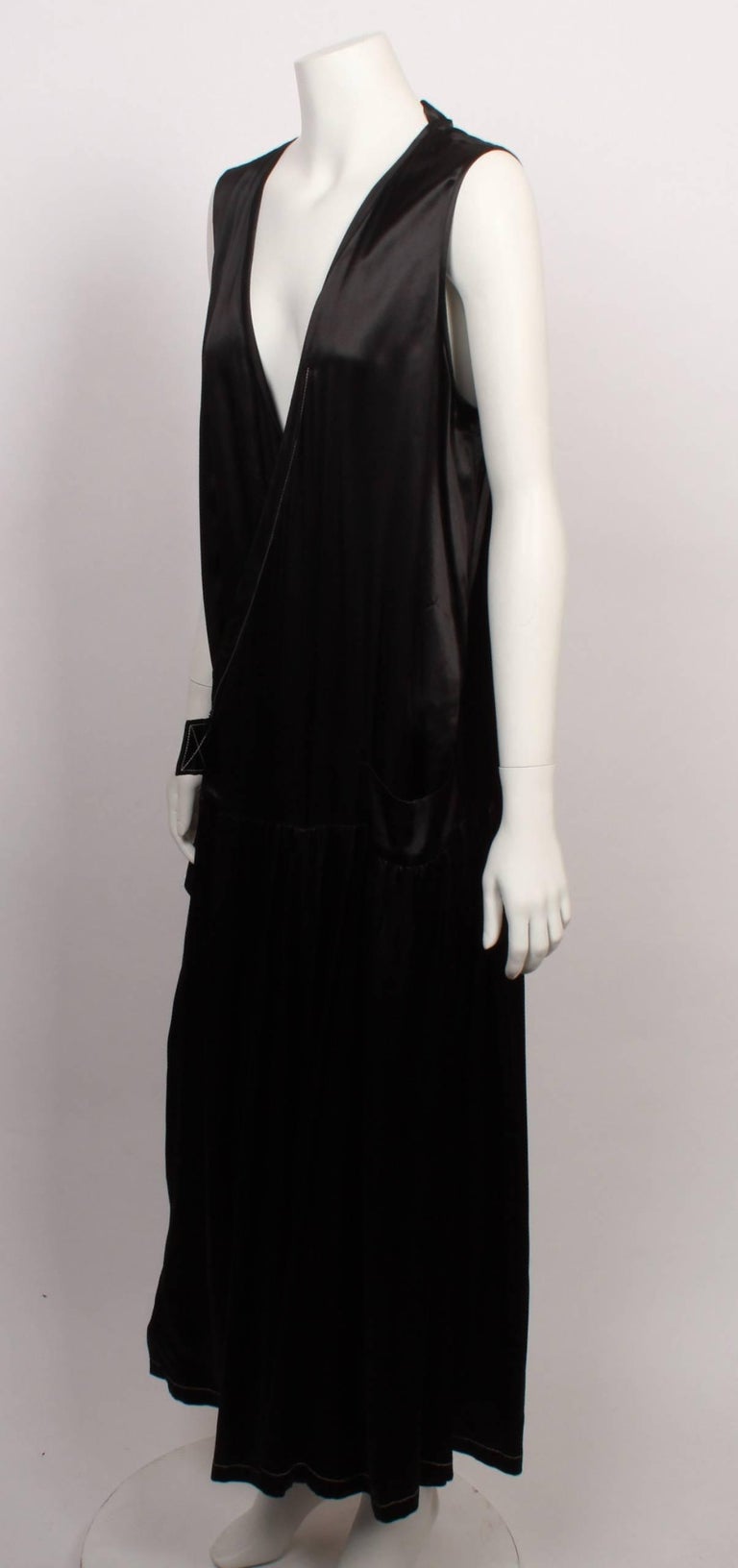 Y's Yohji Yamamoto Wrap Black Buckle Dress For Sale at 1stDibs | y's ...