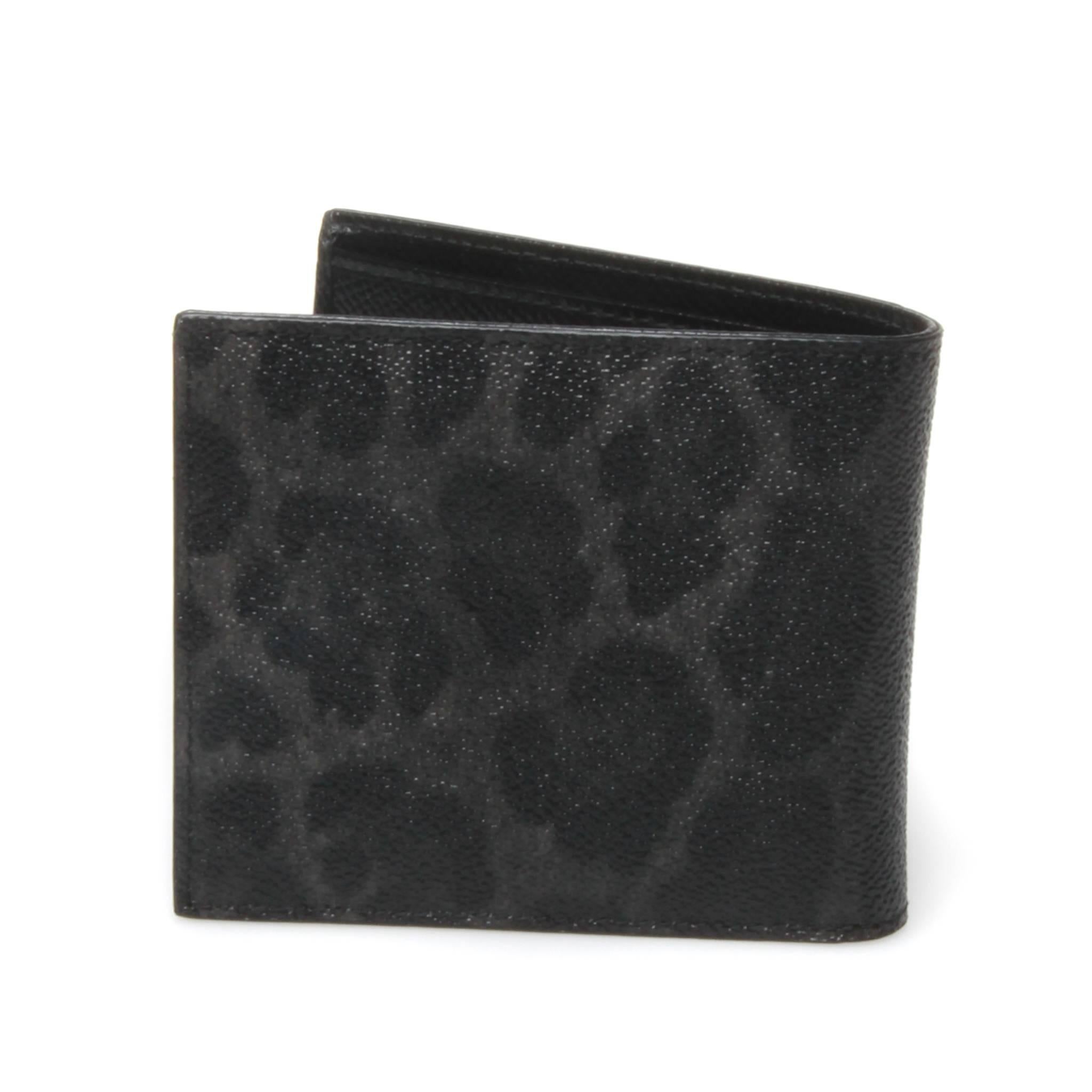 Black Dolce and Gabbana Dark Leopard Print Bi-Fold Wallet