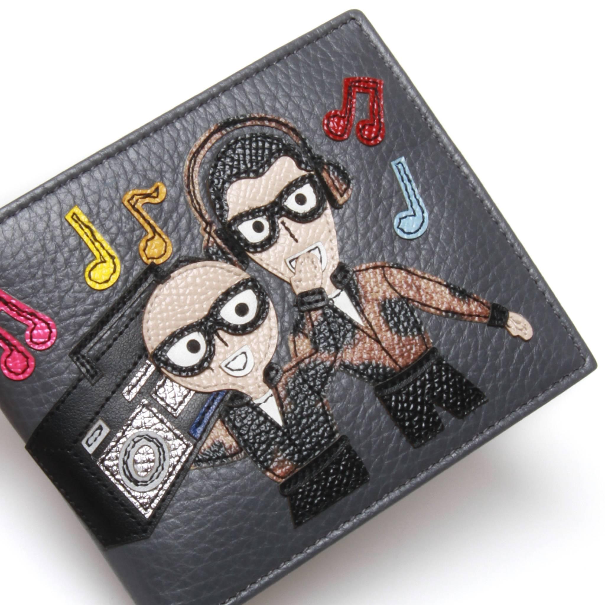 Women's or Men's Dolce and Gabbana Boom Box Bi-Fold Wallet For Sale