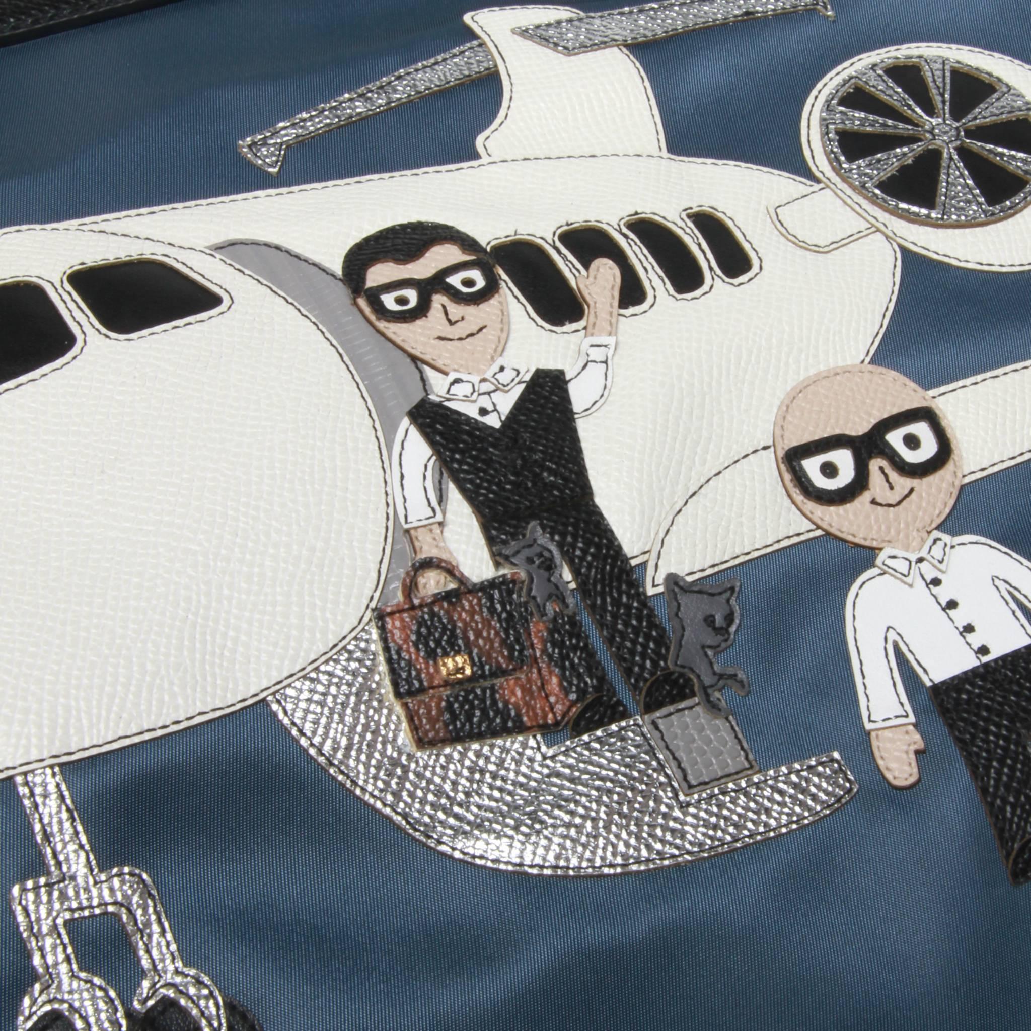 Dolce and Gabbana 'Family' Patch Travel Bag In New Condition In Melbourne, Victoria