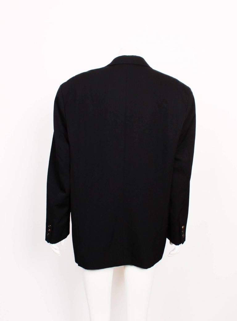 Comme des Garcons Homme Plus Dark Navy Screen-Printed Jacket S at 1stDibs