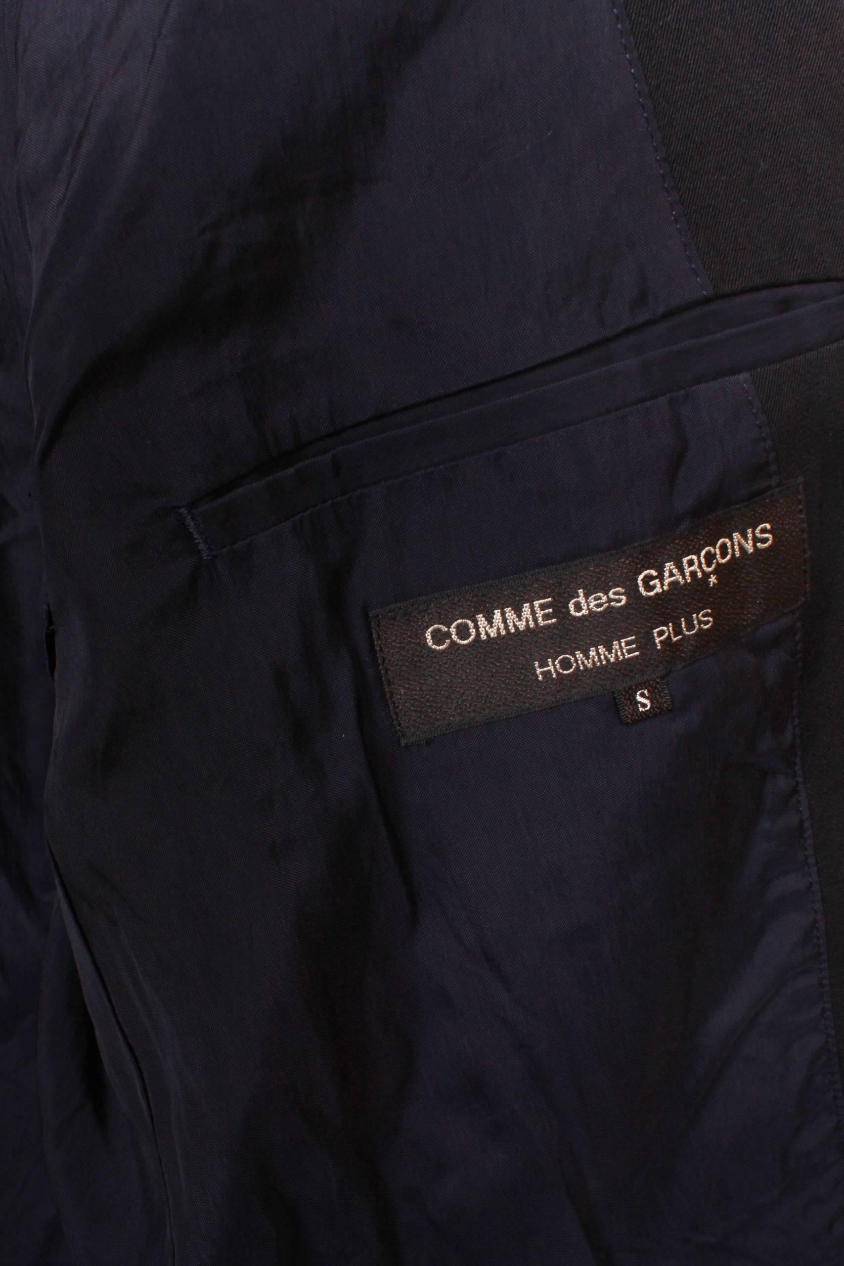 Comme des Garcons Homme Plus Dark Navy Screen-Printed Jacket  S 1