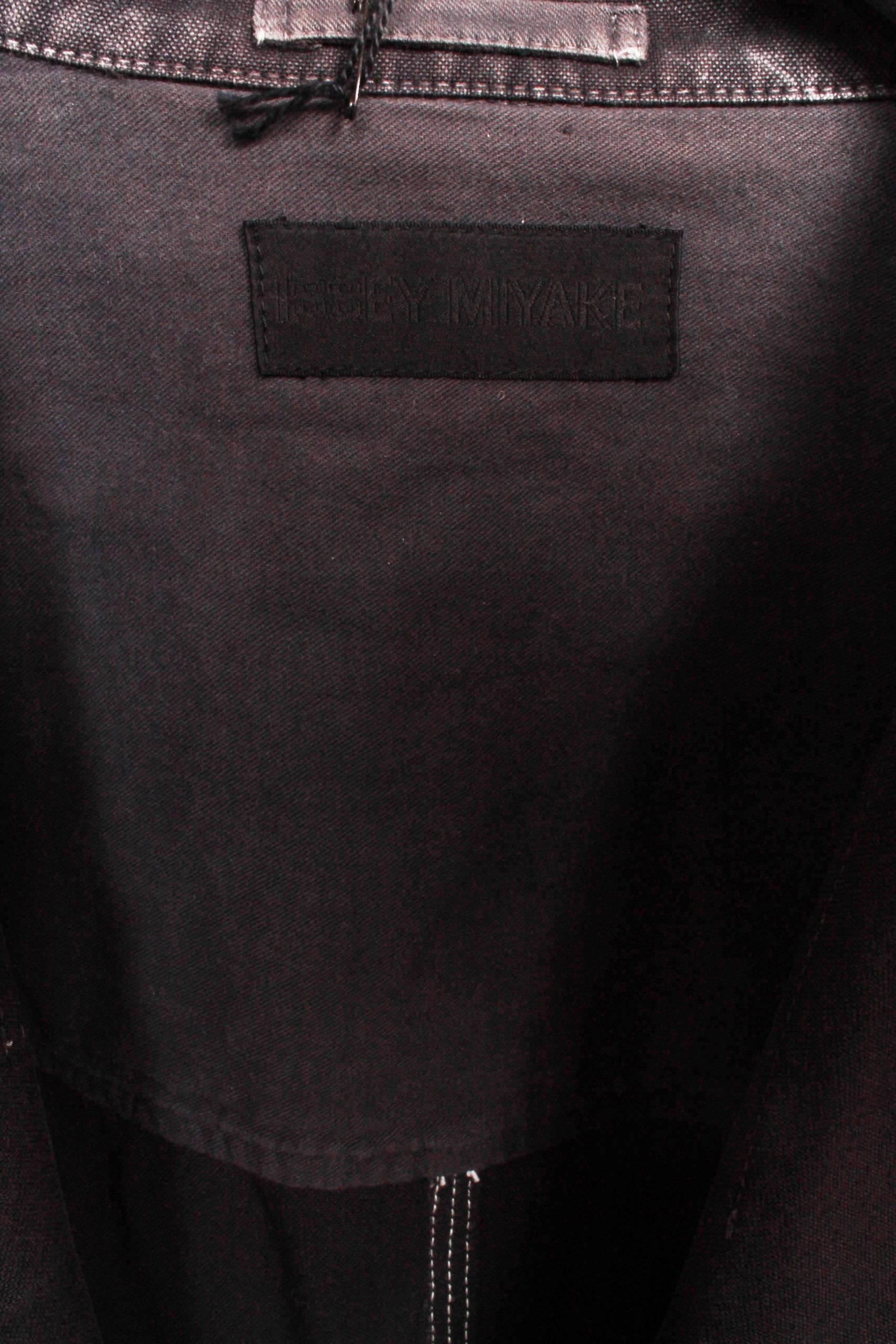 Men's Issey Miyake Charcoal Grey Heavy Cotton Jacket 