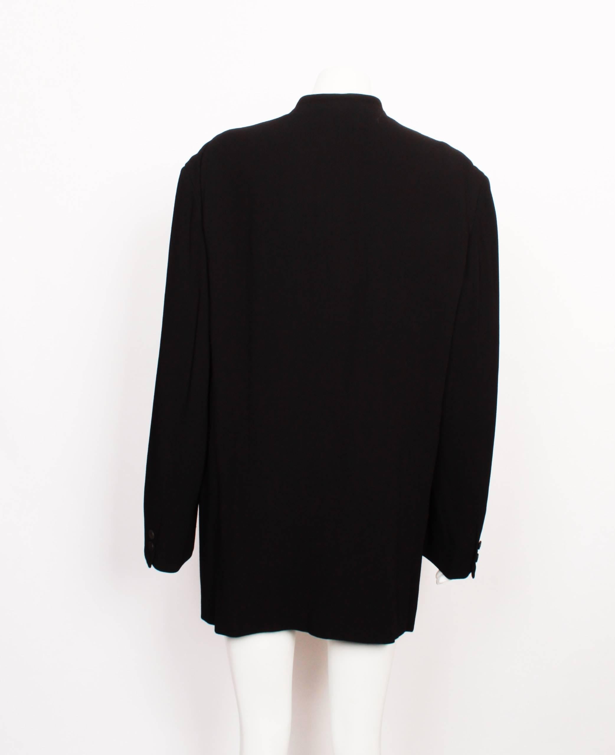 ISSEY MIYAKE MEN Long Black Jacket In Excellent Condition In Melbourne, Victoria