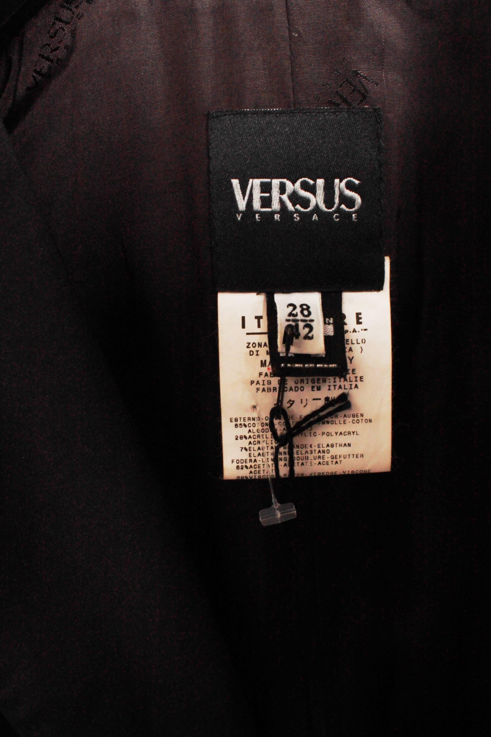 Versus by Versace Black Blazer   For Sale 1