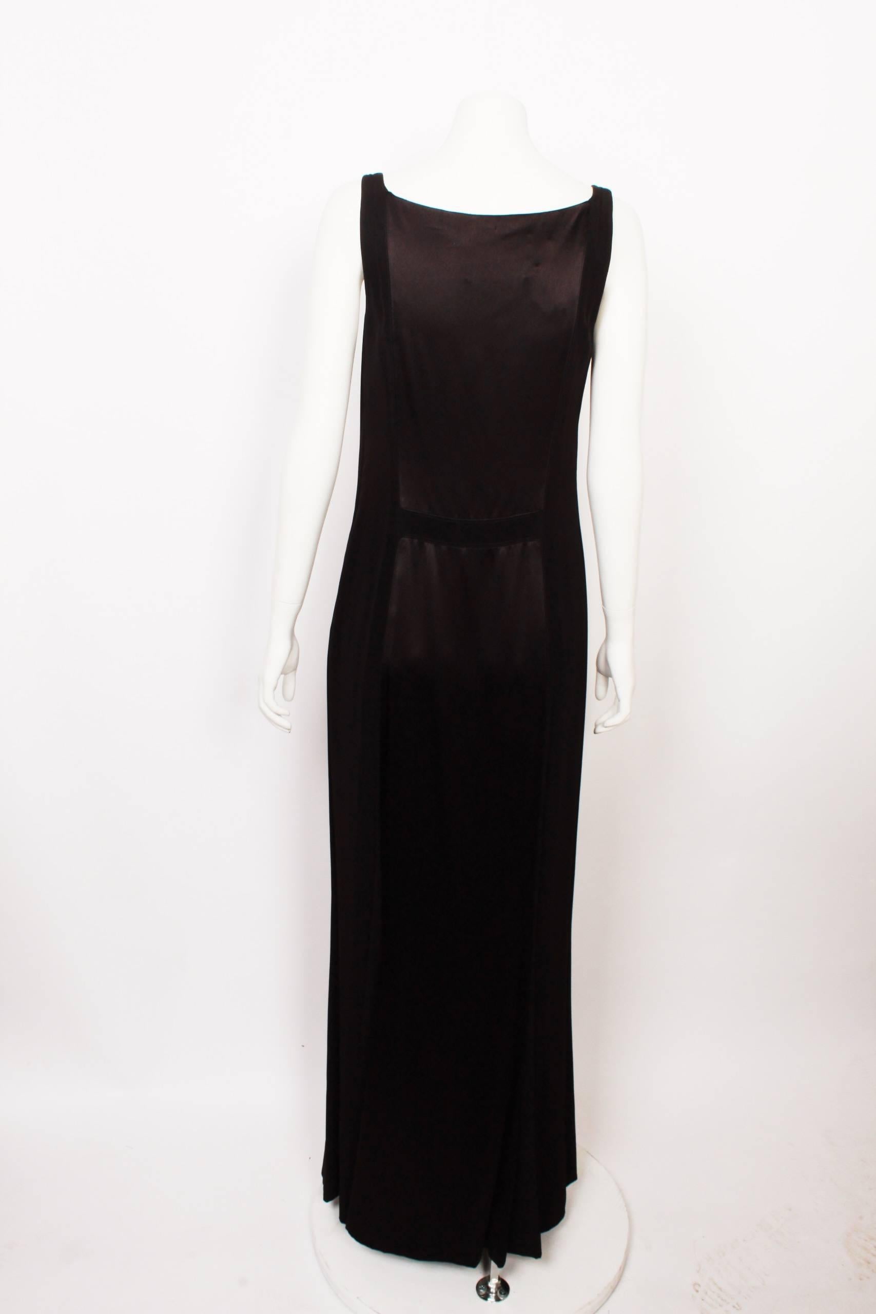 Black Vera Wang  Silk Sheath Dress For Sale