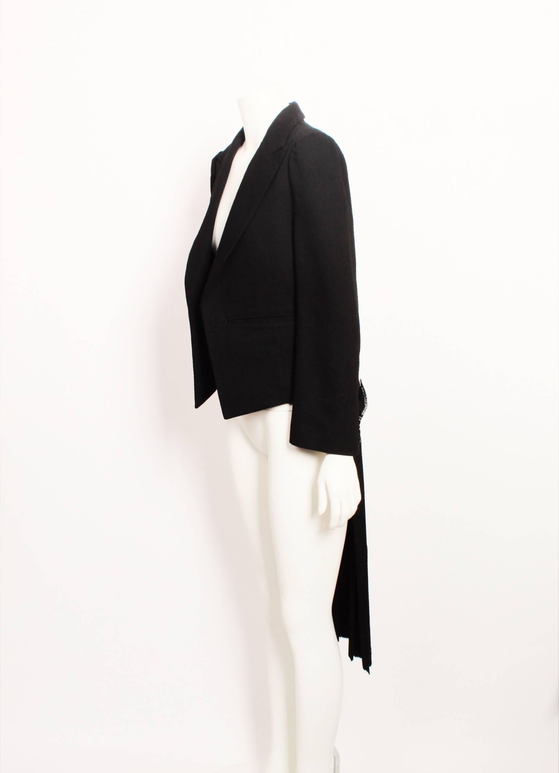 Yohji Yamamoto Jacket With Pleated Coat Tail at 1stDibs | coattail jacket