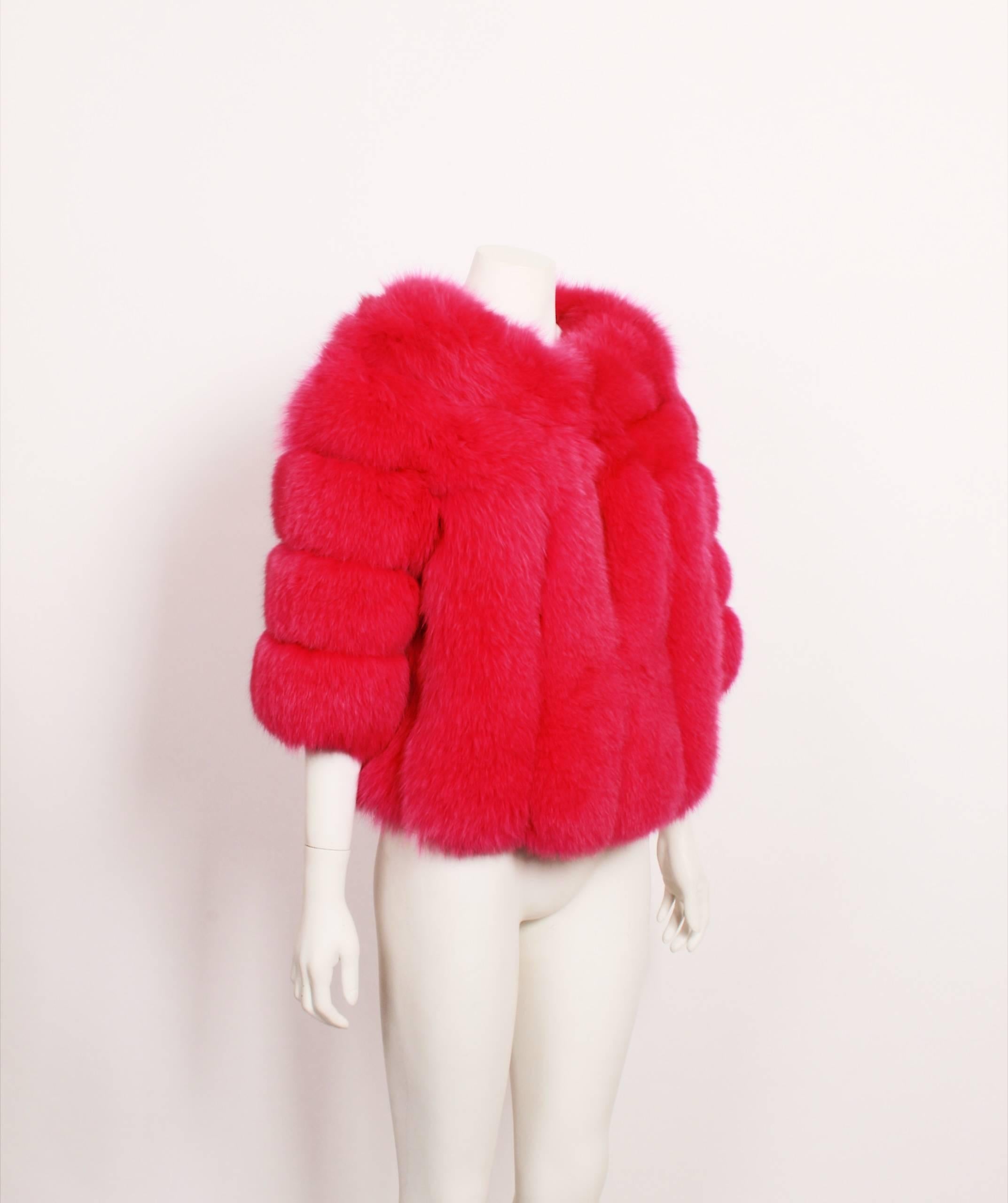 pink jacket fox