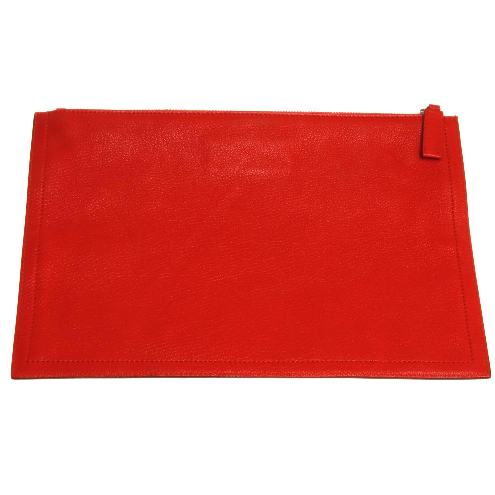 Red Givenchy Antigona Medium Pouch