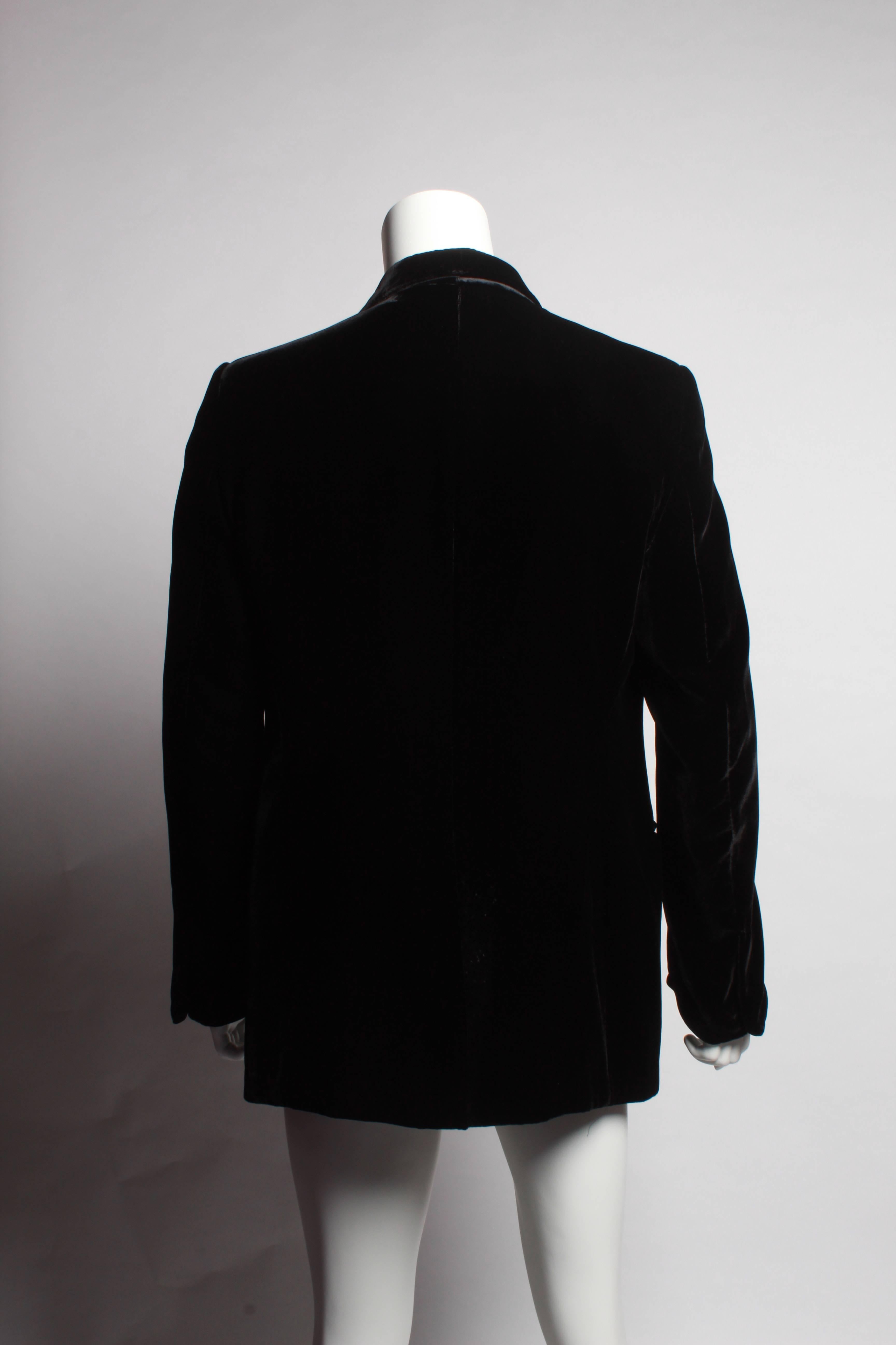Men's TOM FORD evening cocktail jacket in Black Liquid Silk Velvet