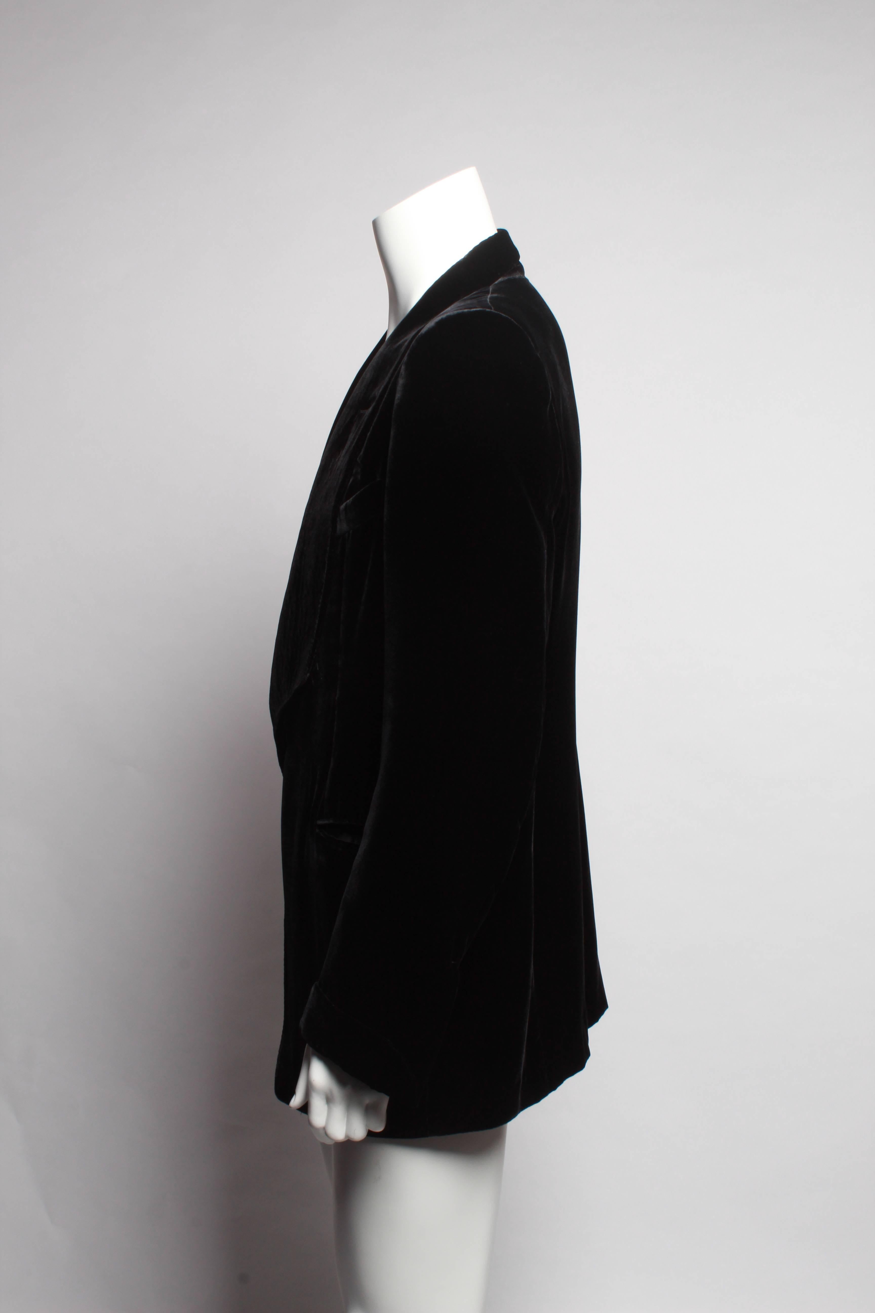 TOM FORD evening cocktail jacket in Black Liquid Silk Velvet In Excellent Condition In Melbourne, Victoria