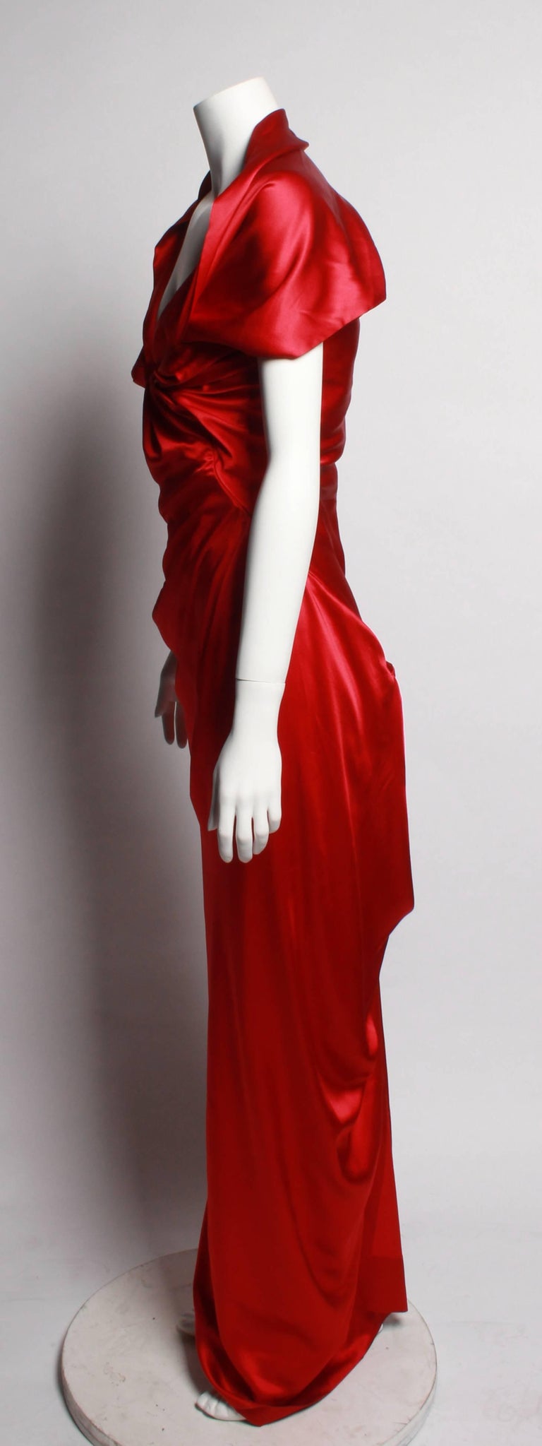 Vivienne Westwood Basque Evening Gown With D Neckline For Red Vivienne Westwood Basque Evening Gown With D Neckline For