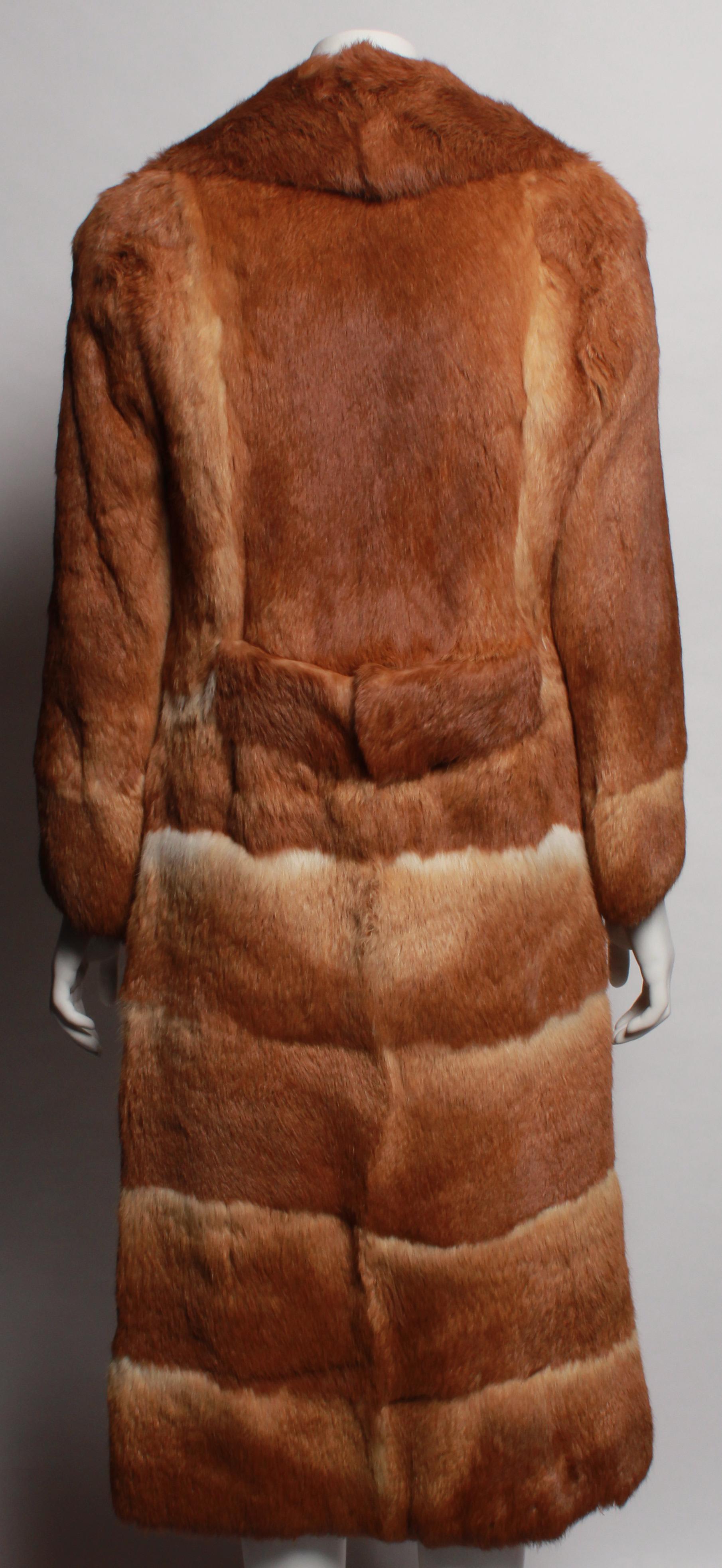 Vintage Lapin Fur Coat In Good Condition For Sale In Melbourne, Victoria