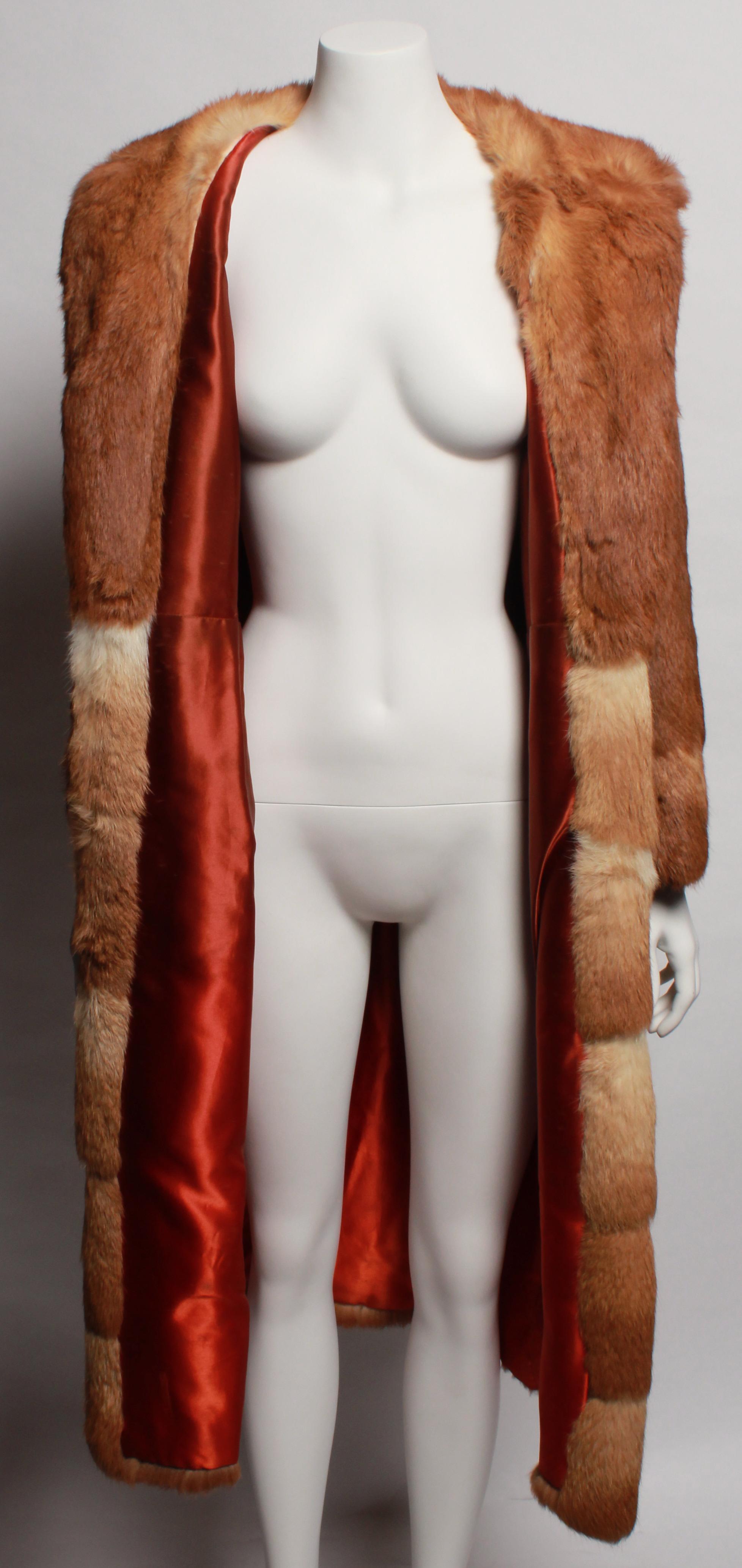 Women's Vintage Lapin Fur Coat For Sale