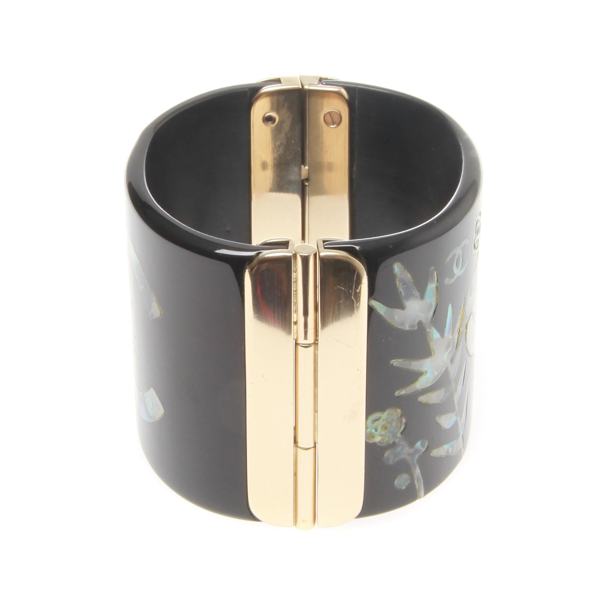 chanel resin cuff