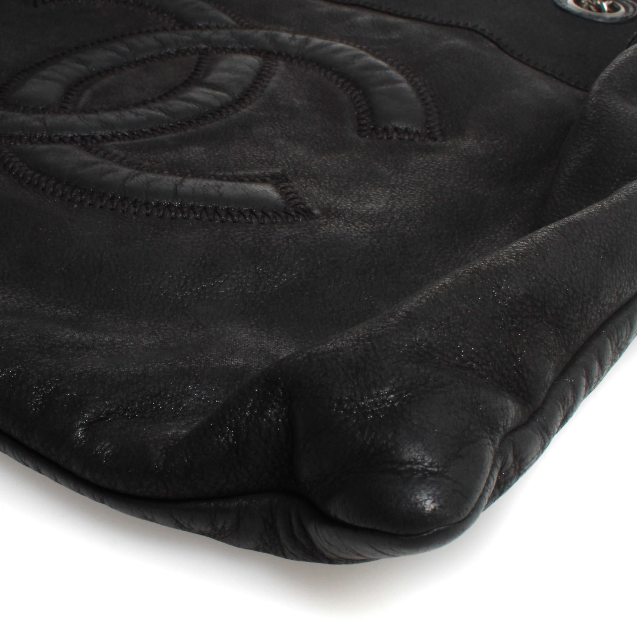 Black Chanel black handbag