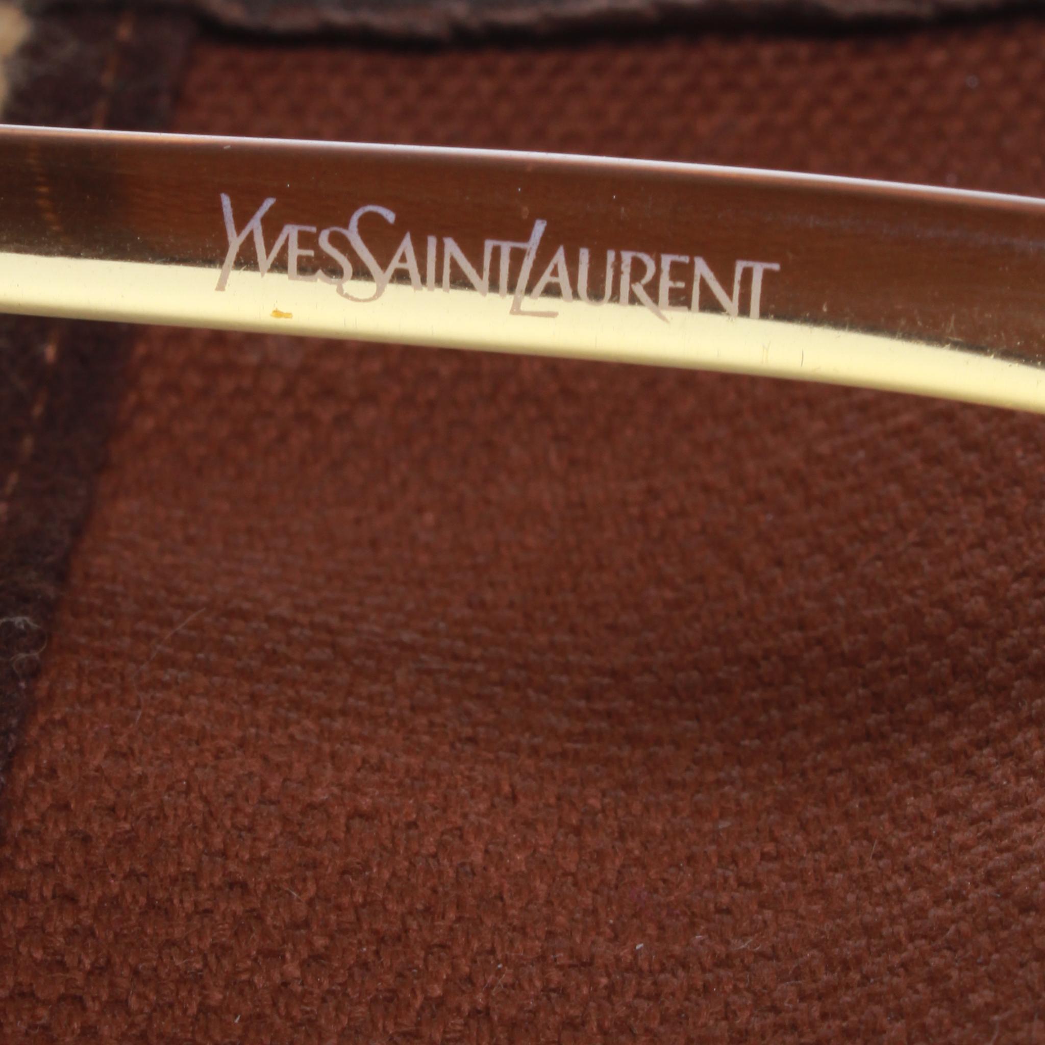 Vintage 1970s YSL Yves Saint Laurent Sunglasses In Good Condition For Sale In Melbourne, Victoria