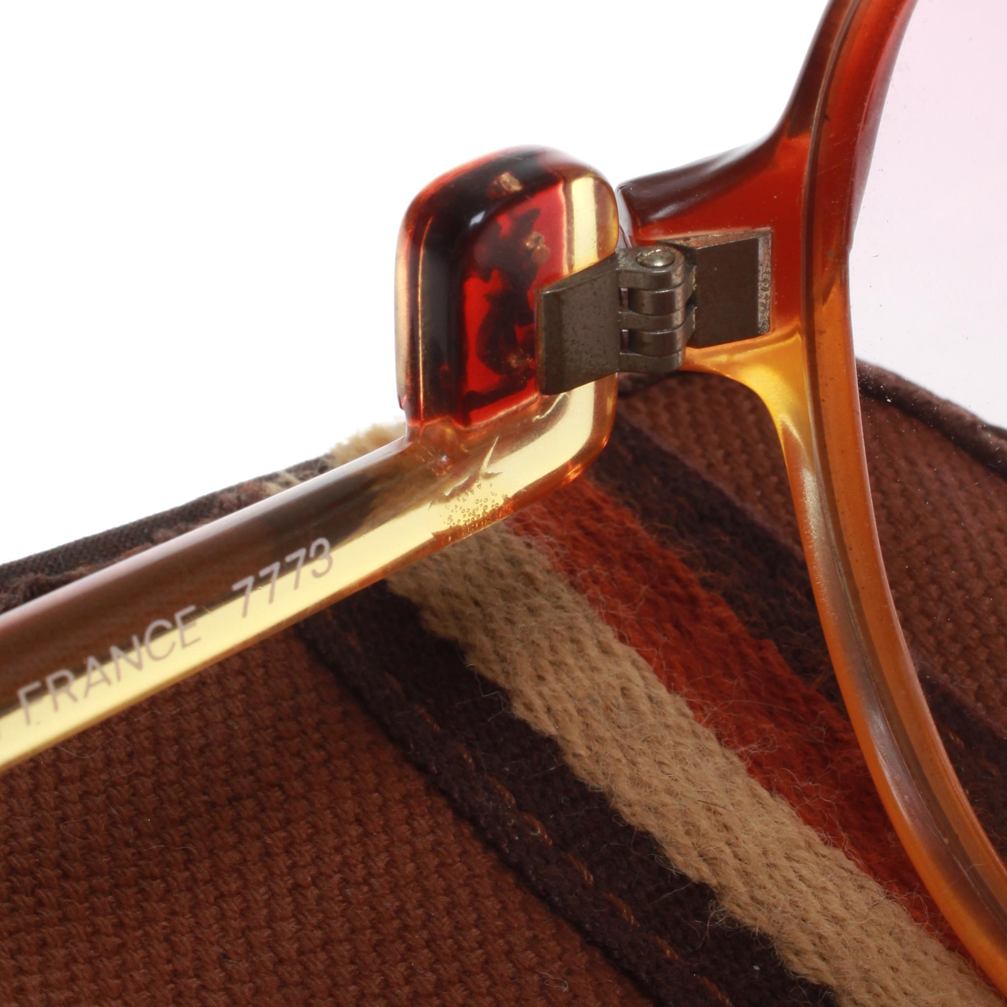 Women's Vintage 1970s YSL Yves Saint Laurent Sunglasses For Sale