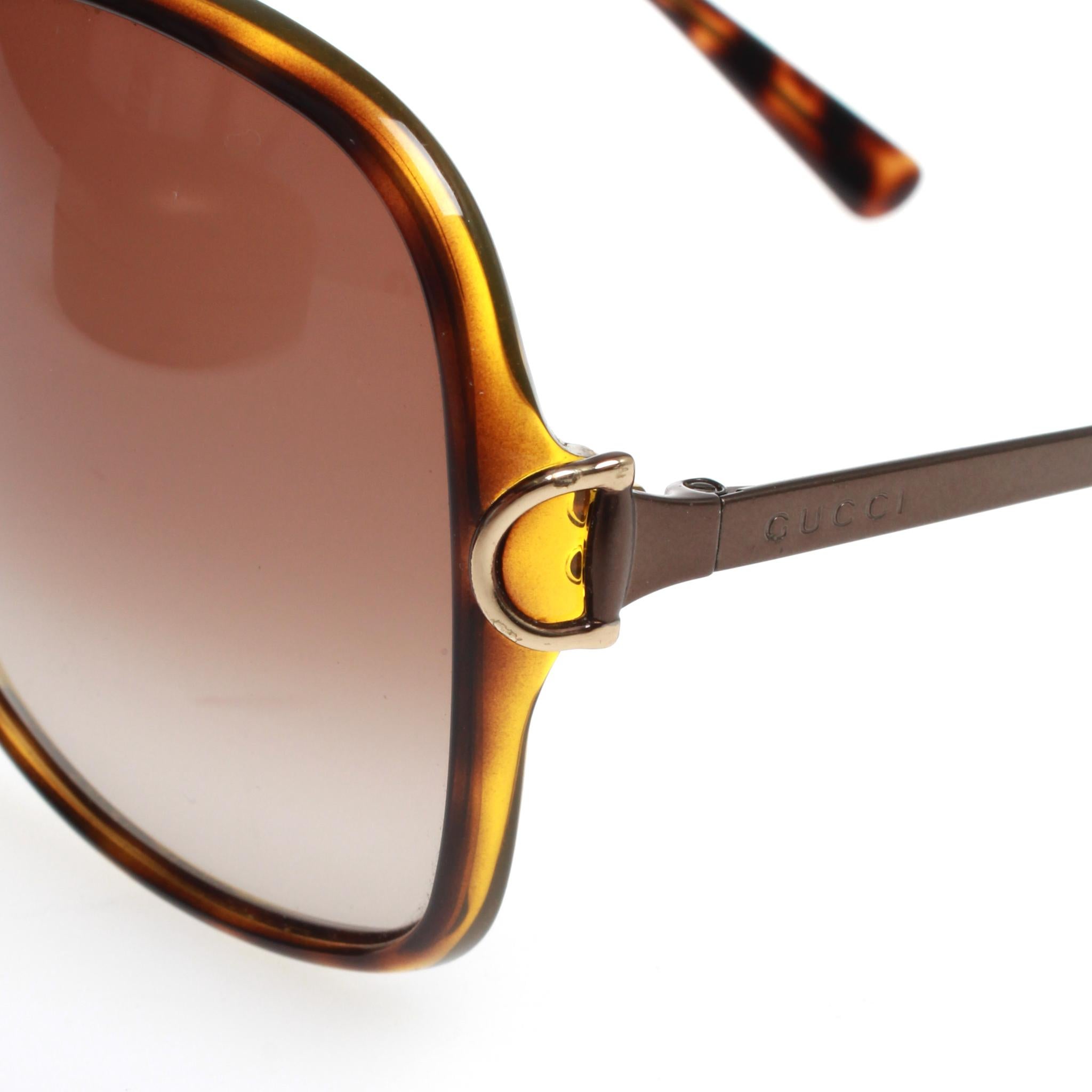 Gucci brown tortoiseshell sunglasses  2