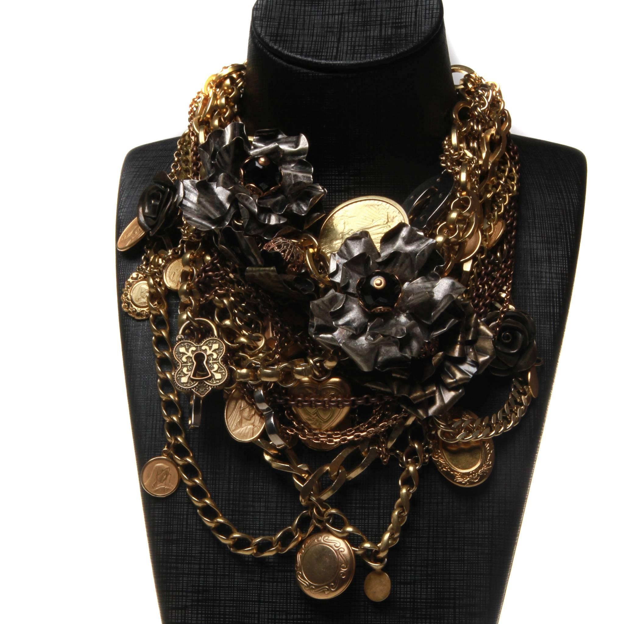 Dolce & Gabbana Massive Runway Charm Necklace 620 grams NWT and Box In New Condition For Sale In Melbourne, Victoria