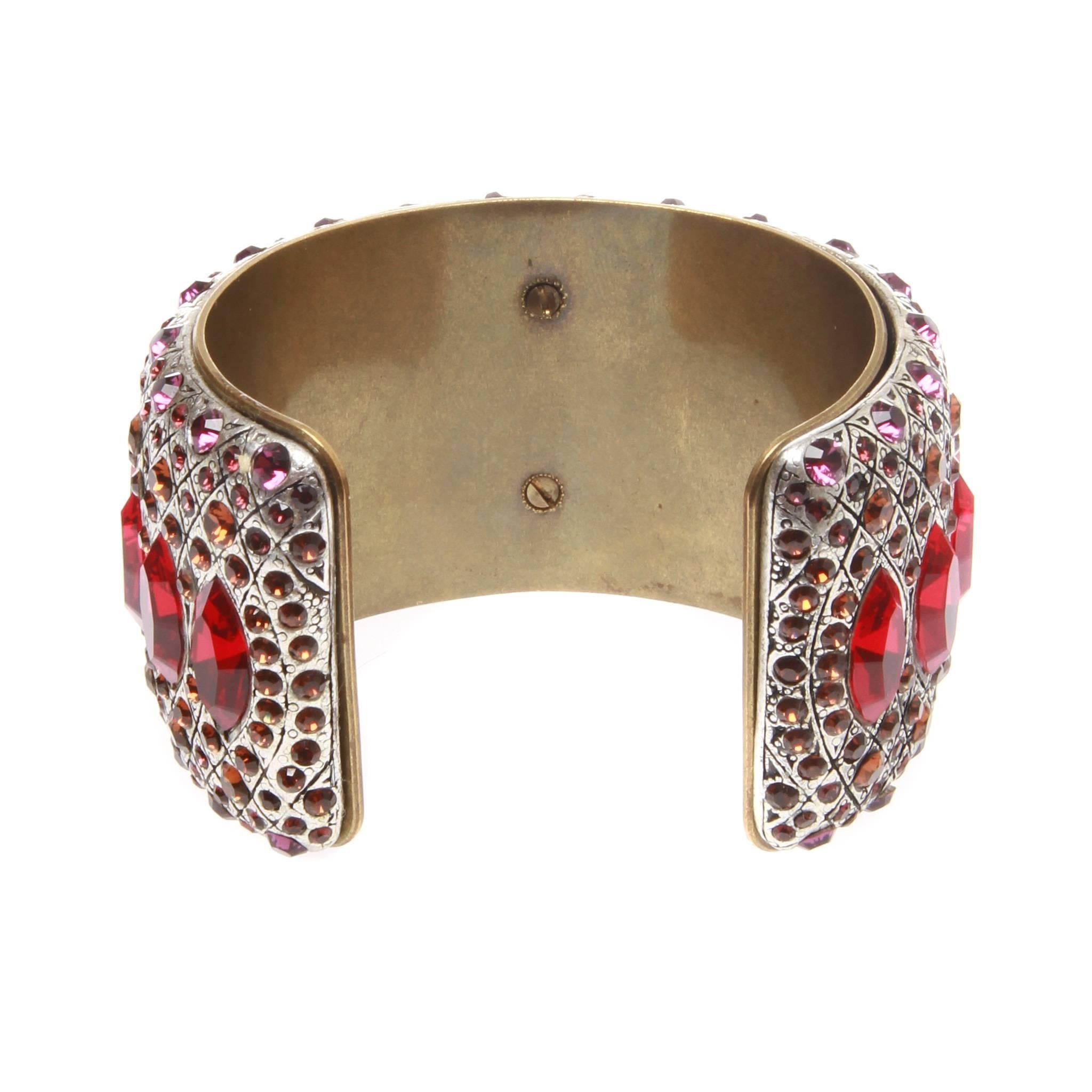 Lanvin Swarovski Cuff In Excellent Condition In Melbourne, Victoria