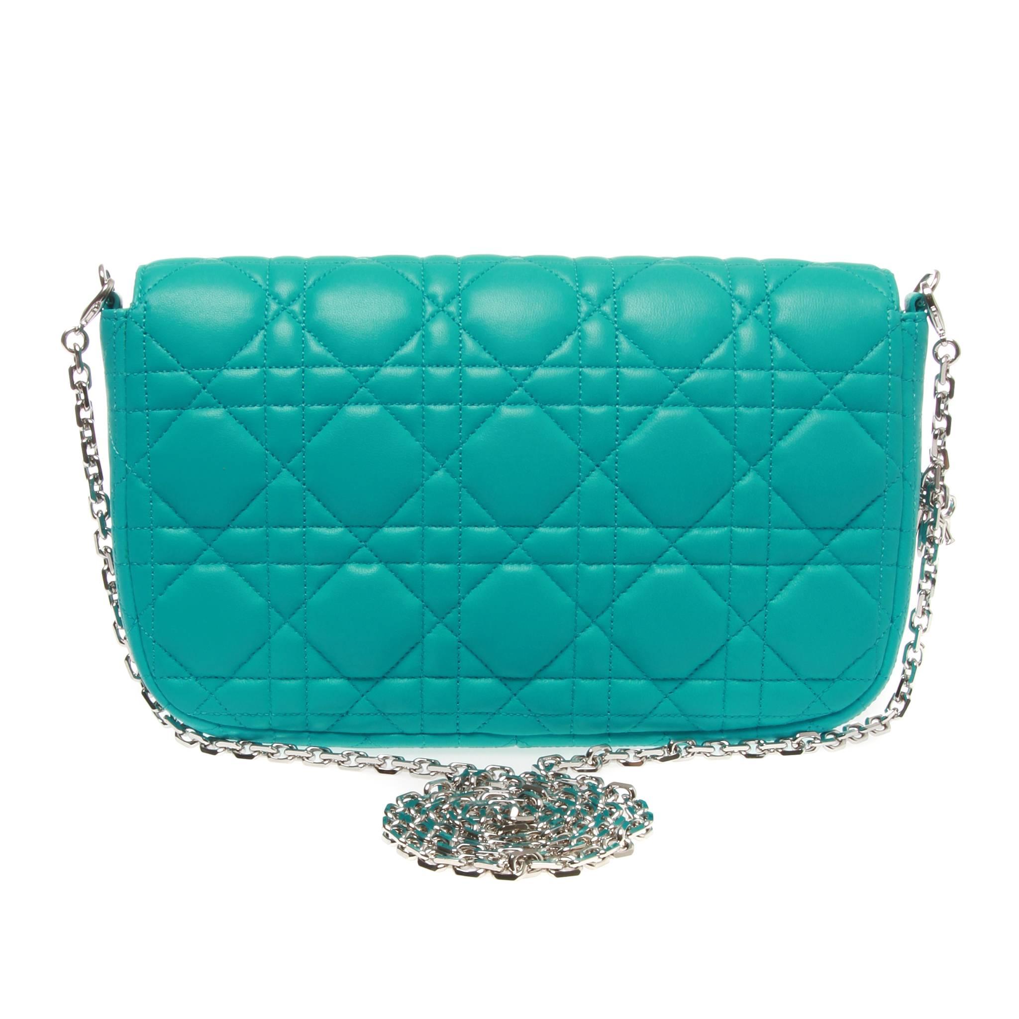 Blue Christian Dior Miss Dior Promenade Clutch