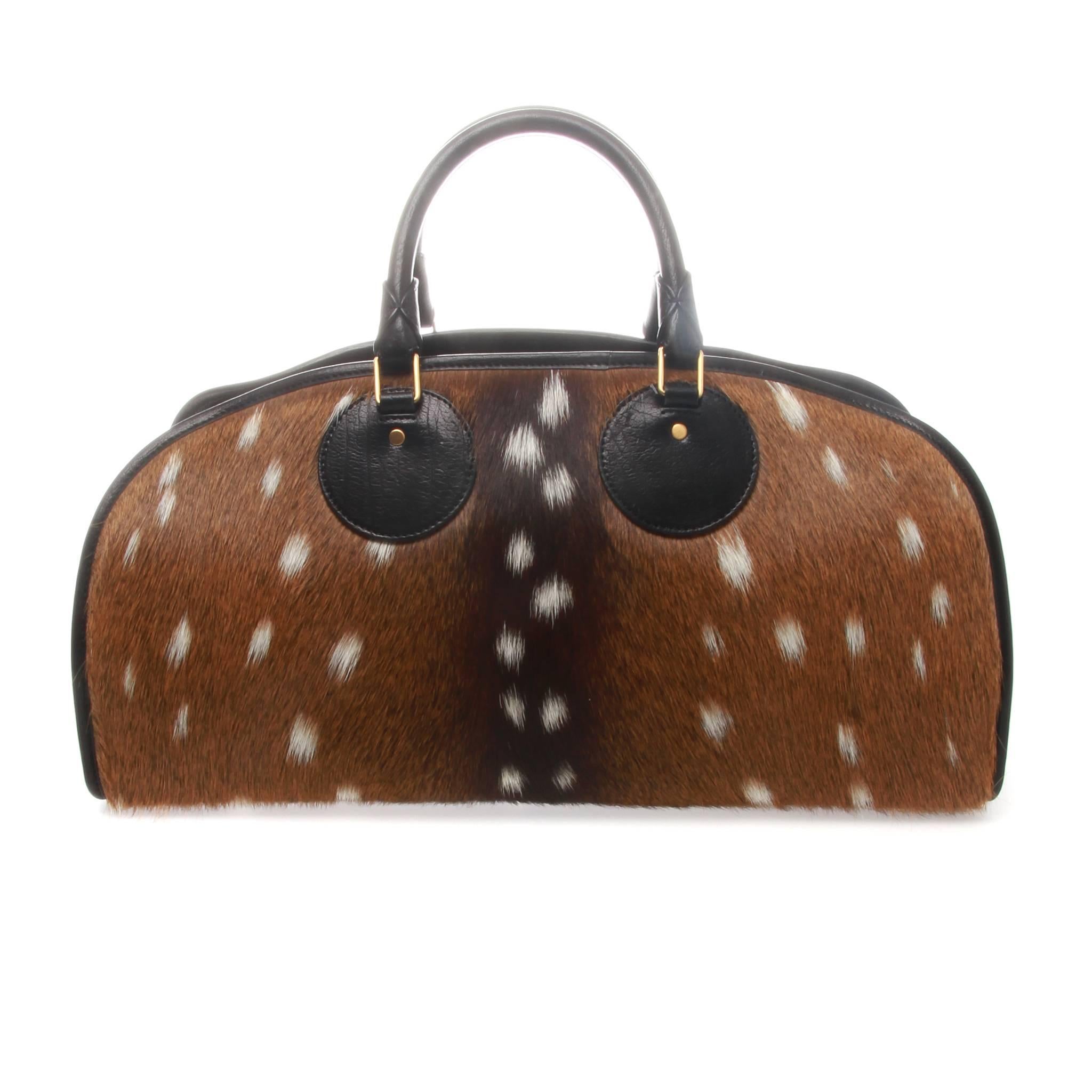 Proenza Schouler FW12 Akira Deerskin Bowler Bag  In Good Condition In Melbourne, Victoria