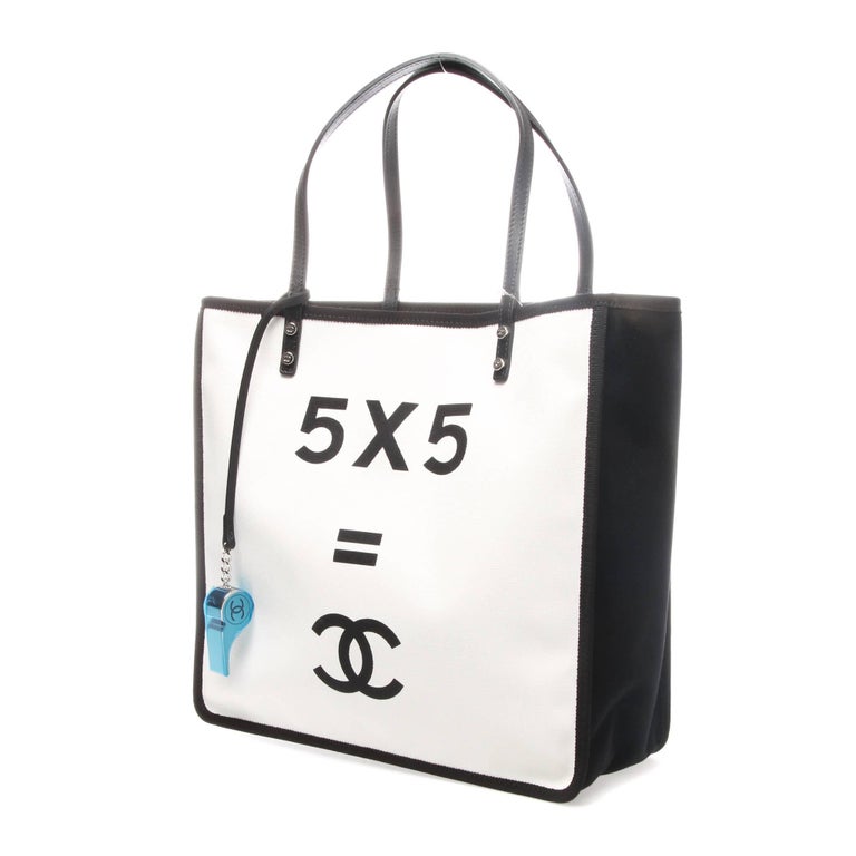 Chanel 5 x 5 + CC Canvas Tote Shopper