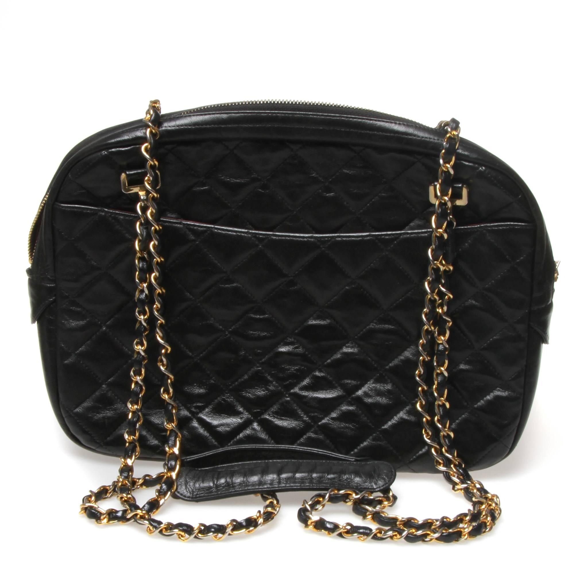Chanel Medium Quilted Camera Bag  In Good Condition In Melbourne, Victoria