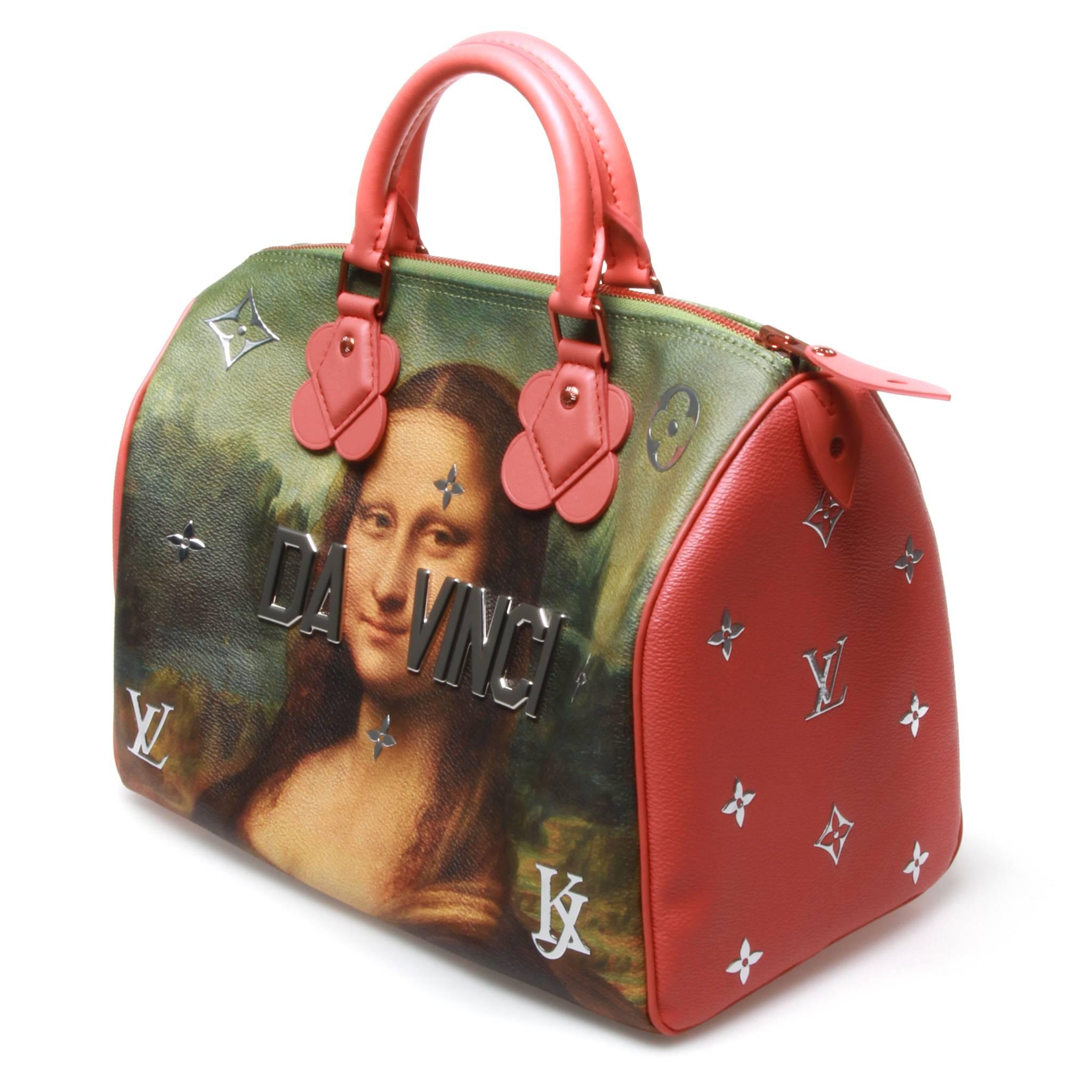 Louis Vuitton LV X Koons Masters Da Vinci Speedy 30 Bag at 1stDibs ...