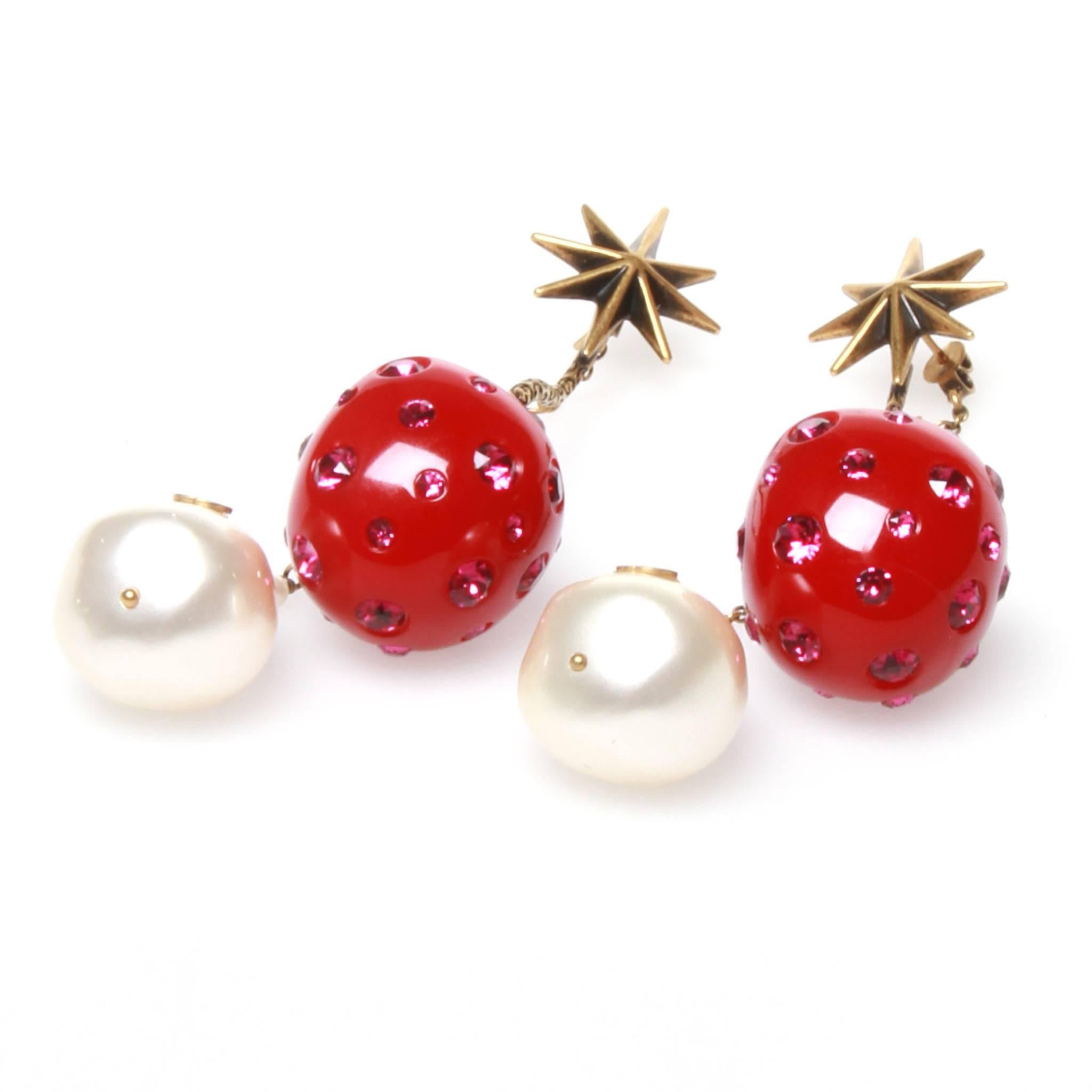 Gucci Cherry Drop Earrings at 1stDibs