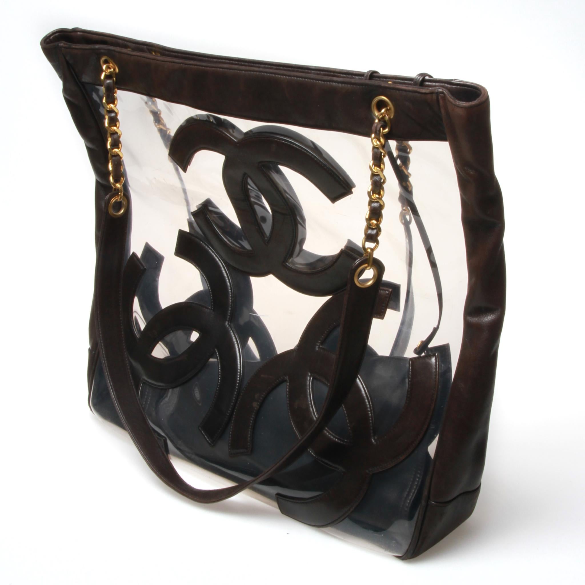 Black Chanel maxi jumbo tote bag