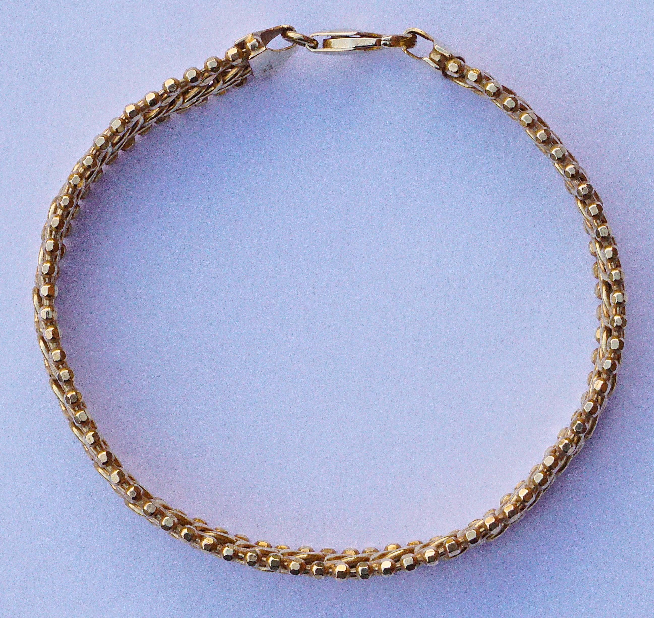milor italy 14k gold bracelet