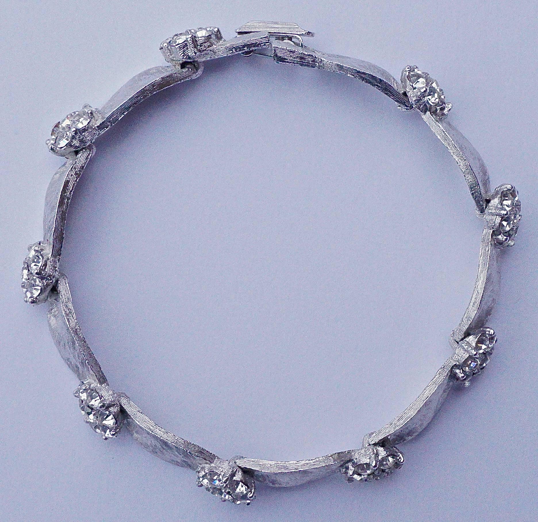 trifari bracelet silver