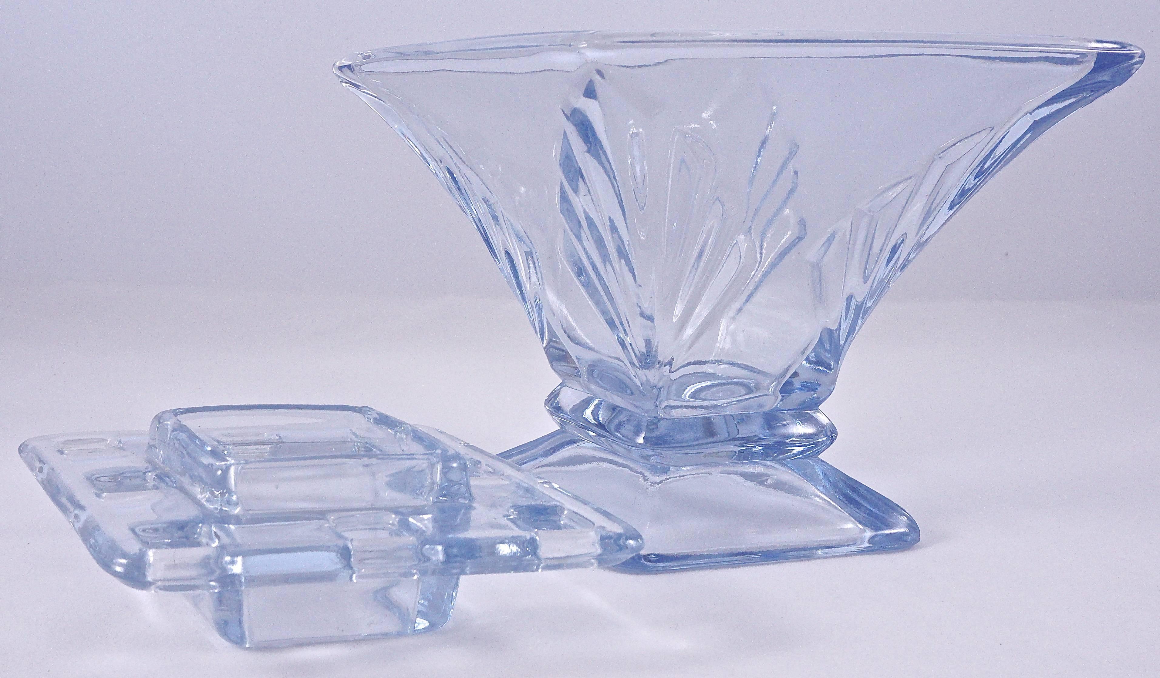 bagley art deco glass vase