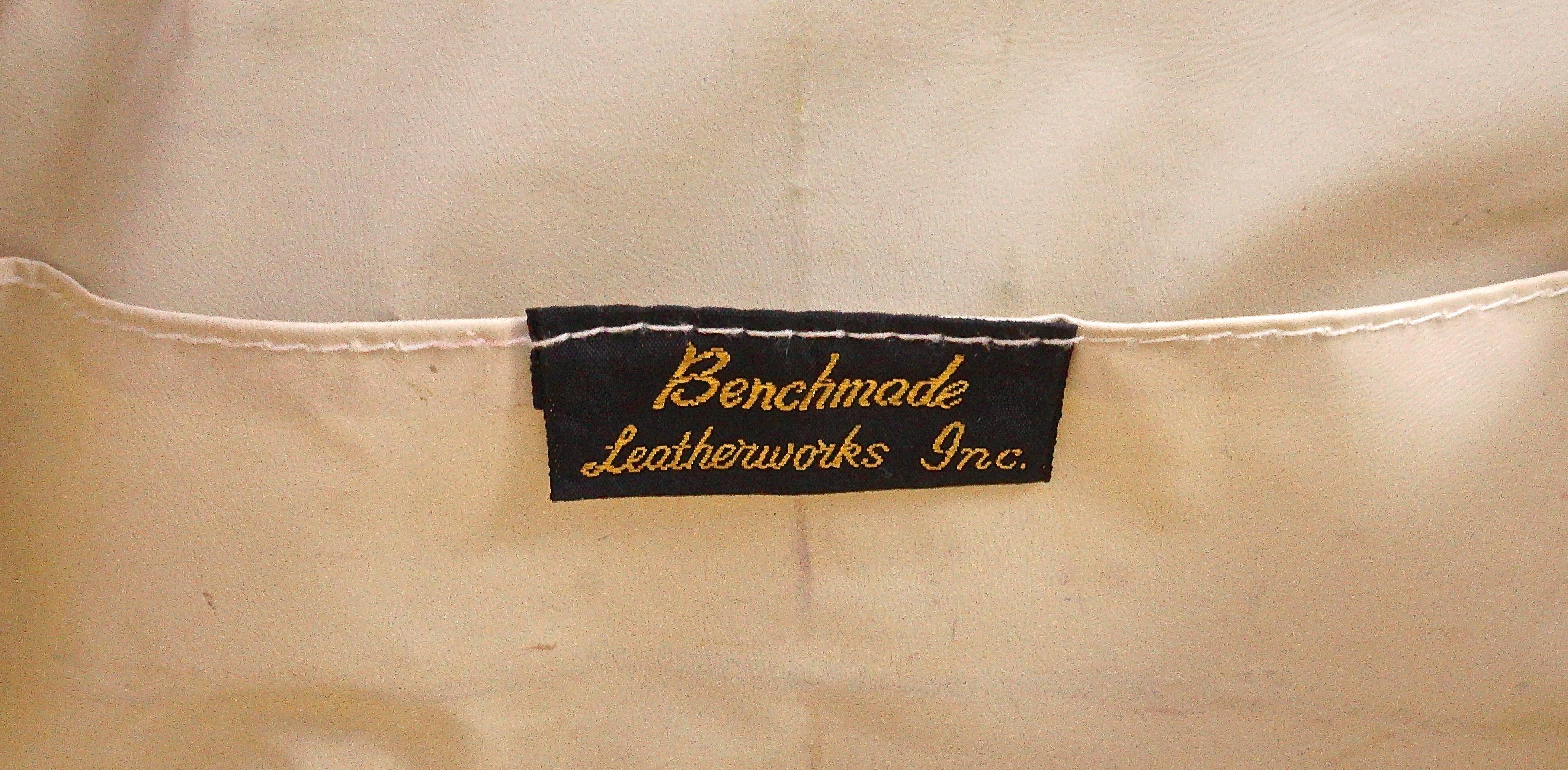 Benchmade Leatherworks Inc. Wicker and Straw Bag with Chain Strap and Mesh Clasp 1