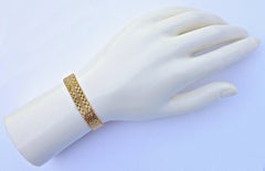 Imperial Gold Mirrored Link 14K Gold Bracelet circa 1990s