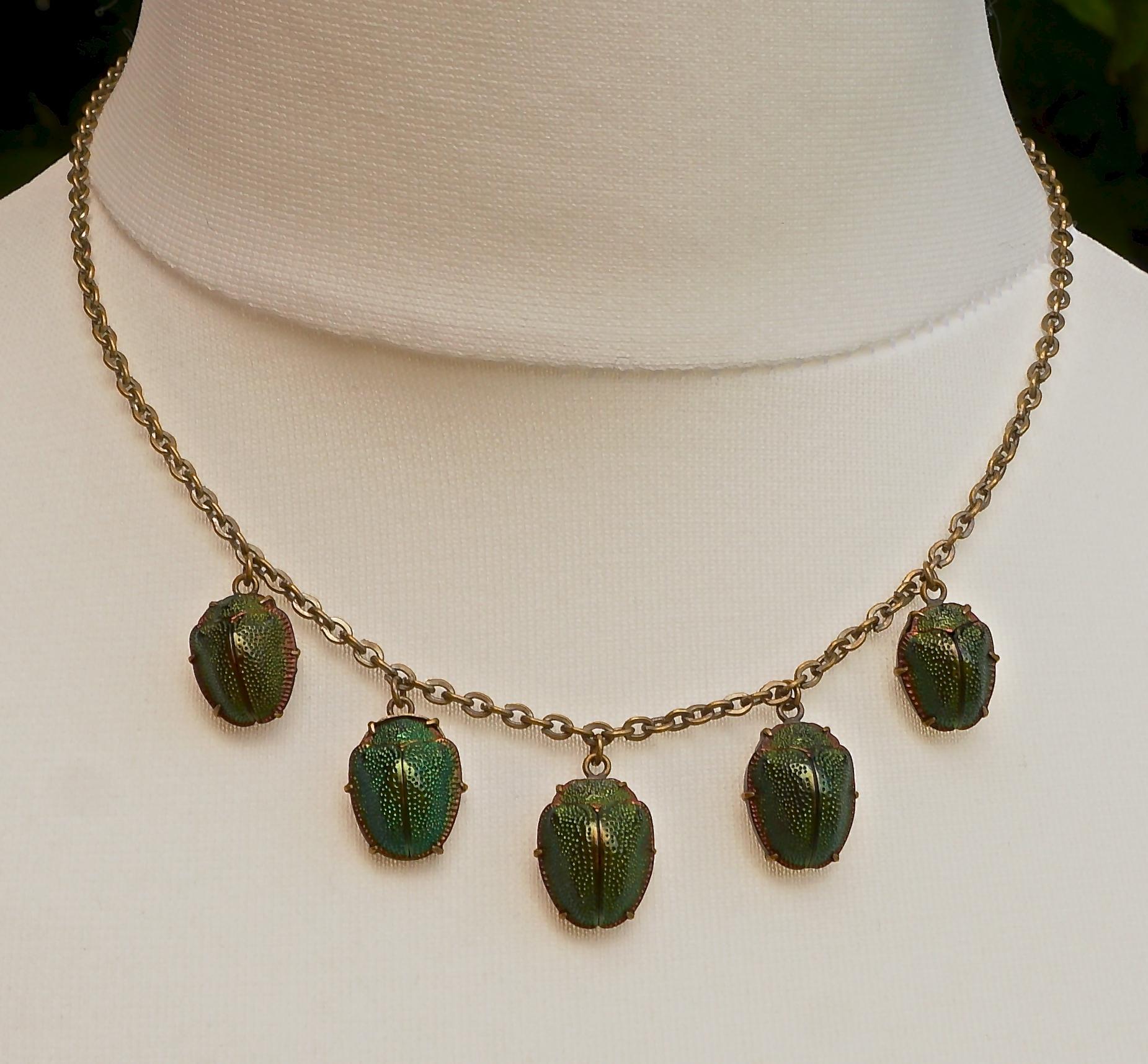 real scarab beetle jewelry