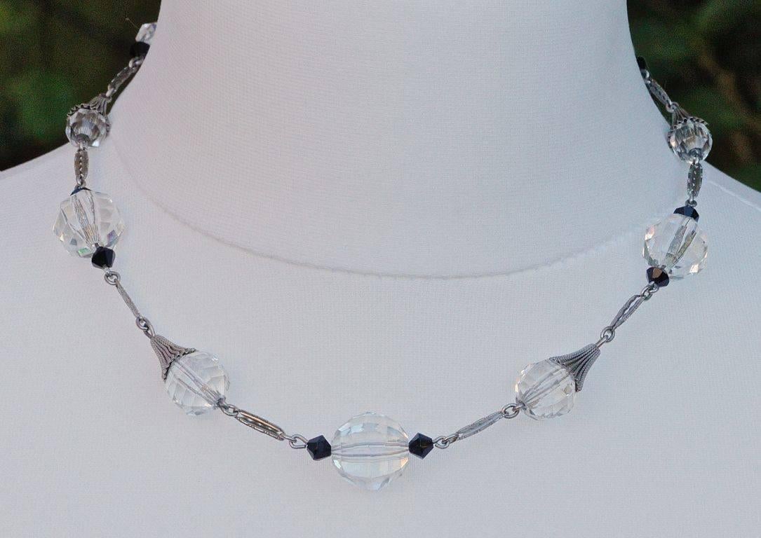 clear beads necklace