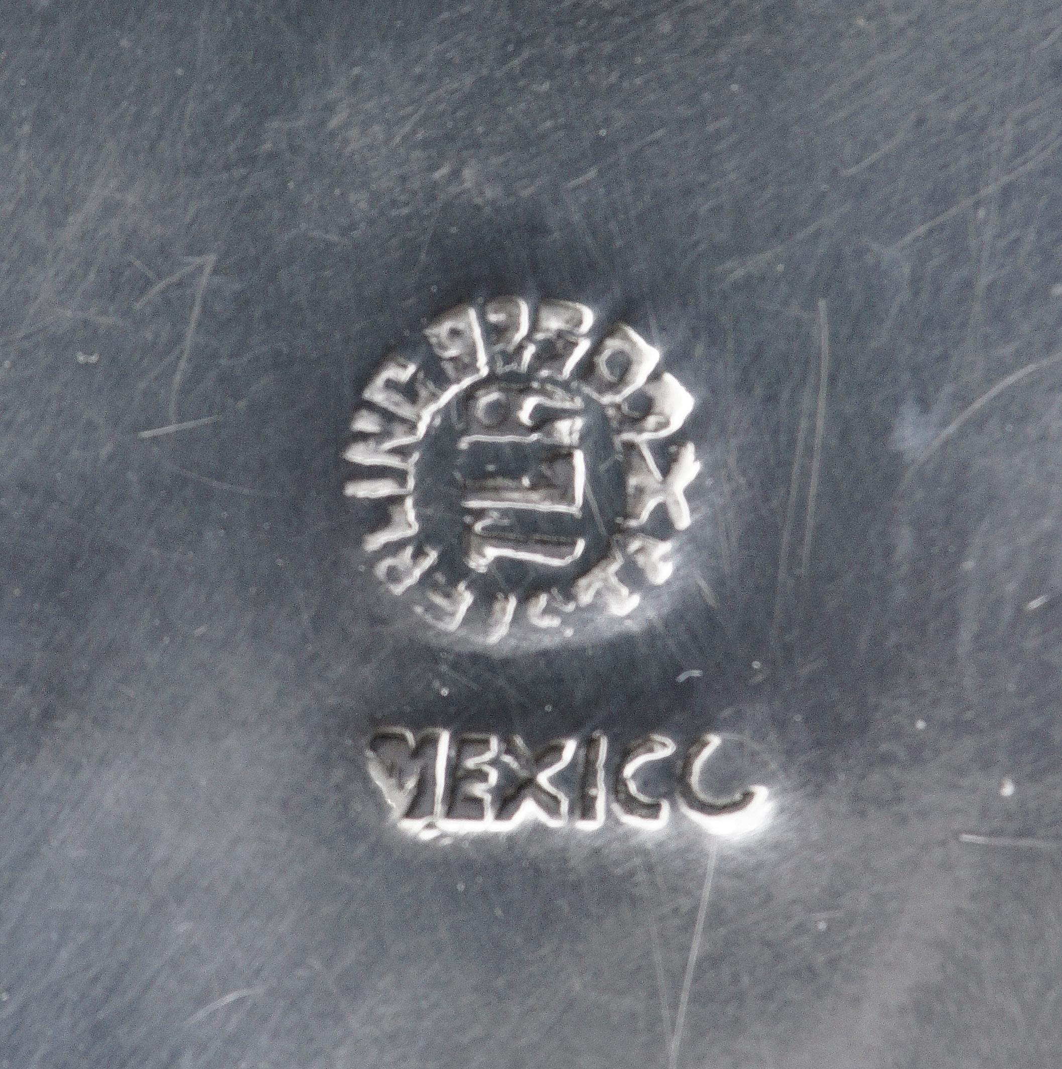 mexican silver brooch