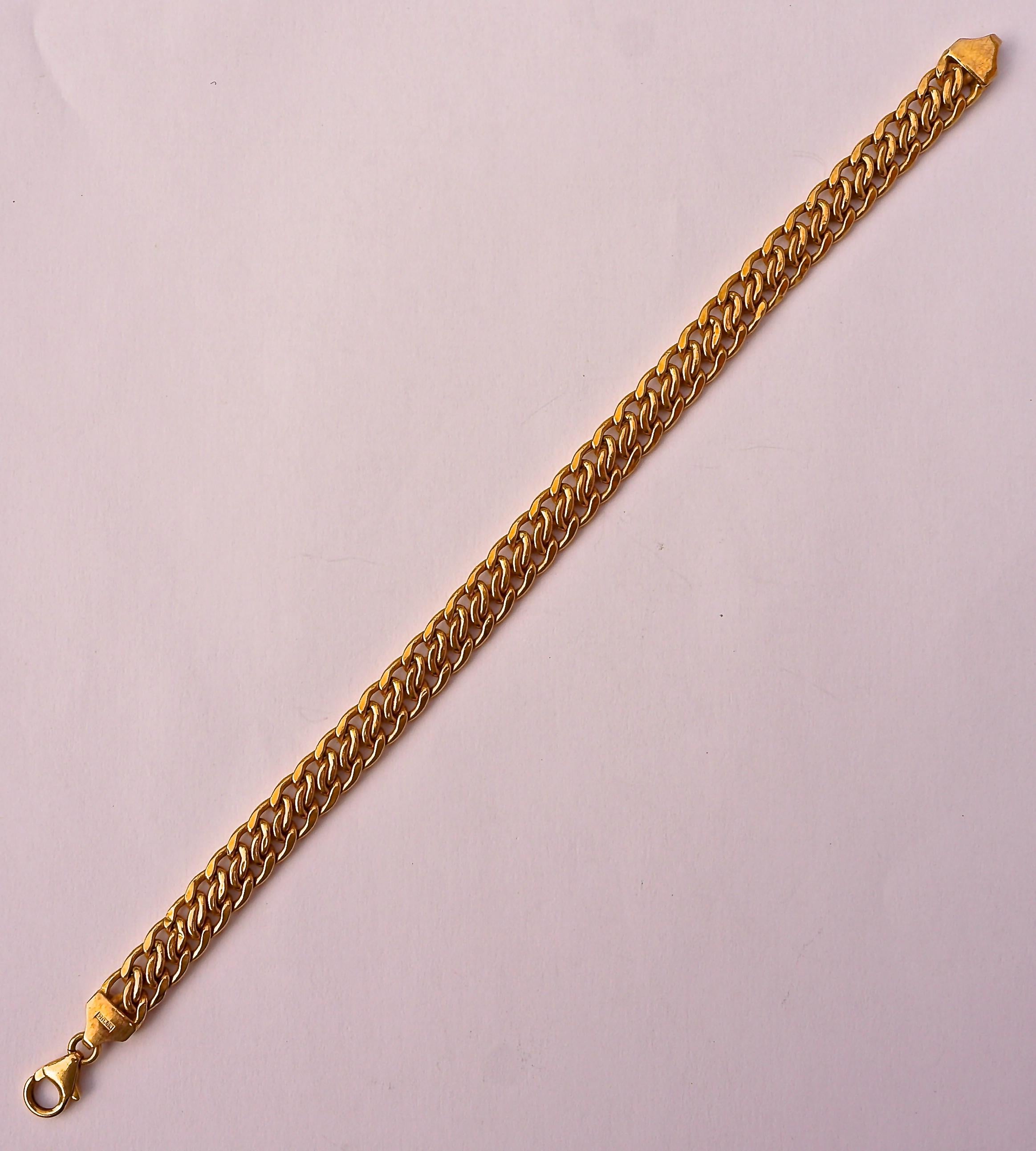 milor italy 14k gold bracelet