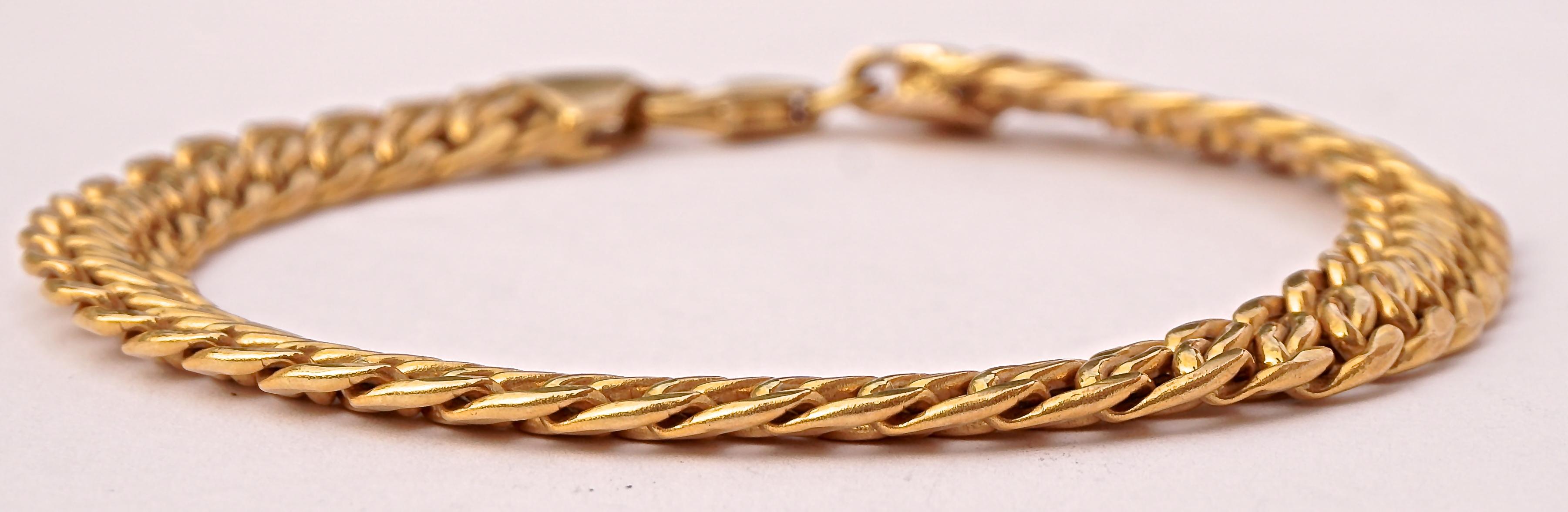 milor italy 14k gold bracelet