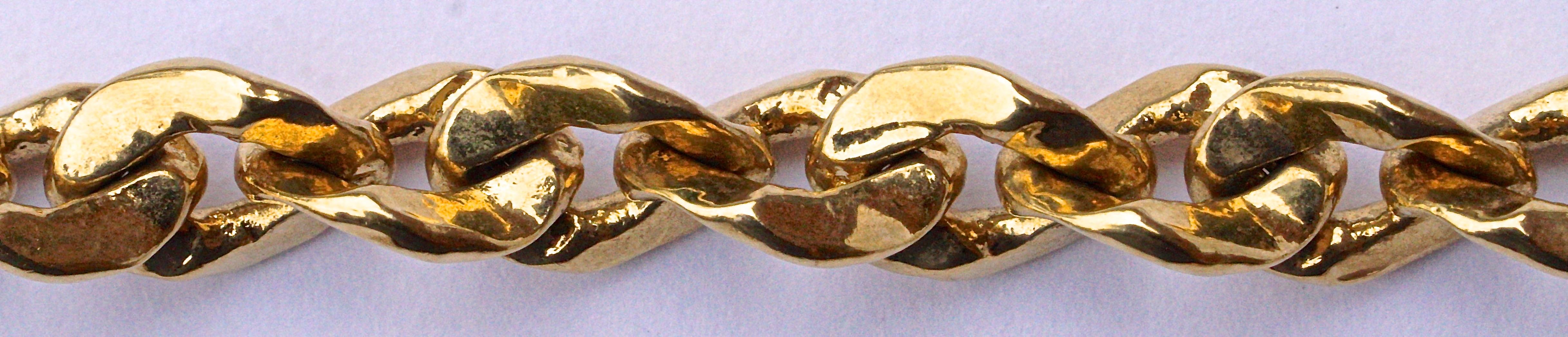 JBK Jacqueline Kennedy Gold Tone Rhinestone Double Strand Paperclip Necklace In Good Condition In London, GB