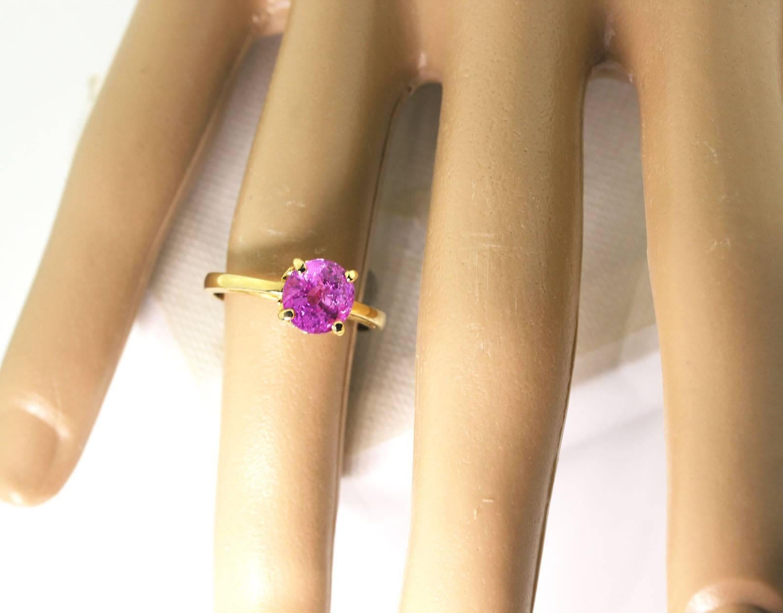 Real Pink Sapphire Ring 3