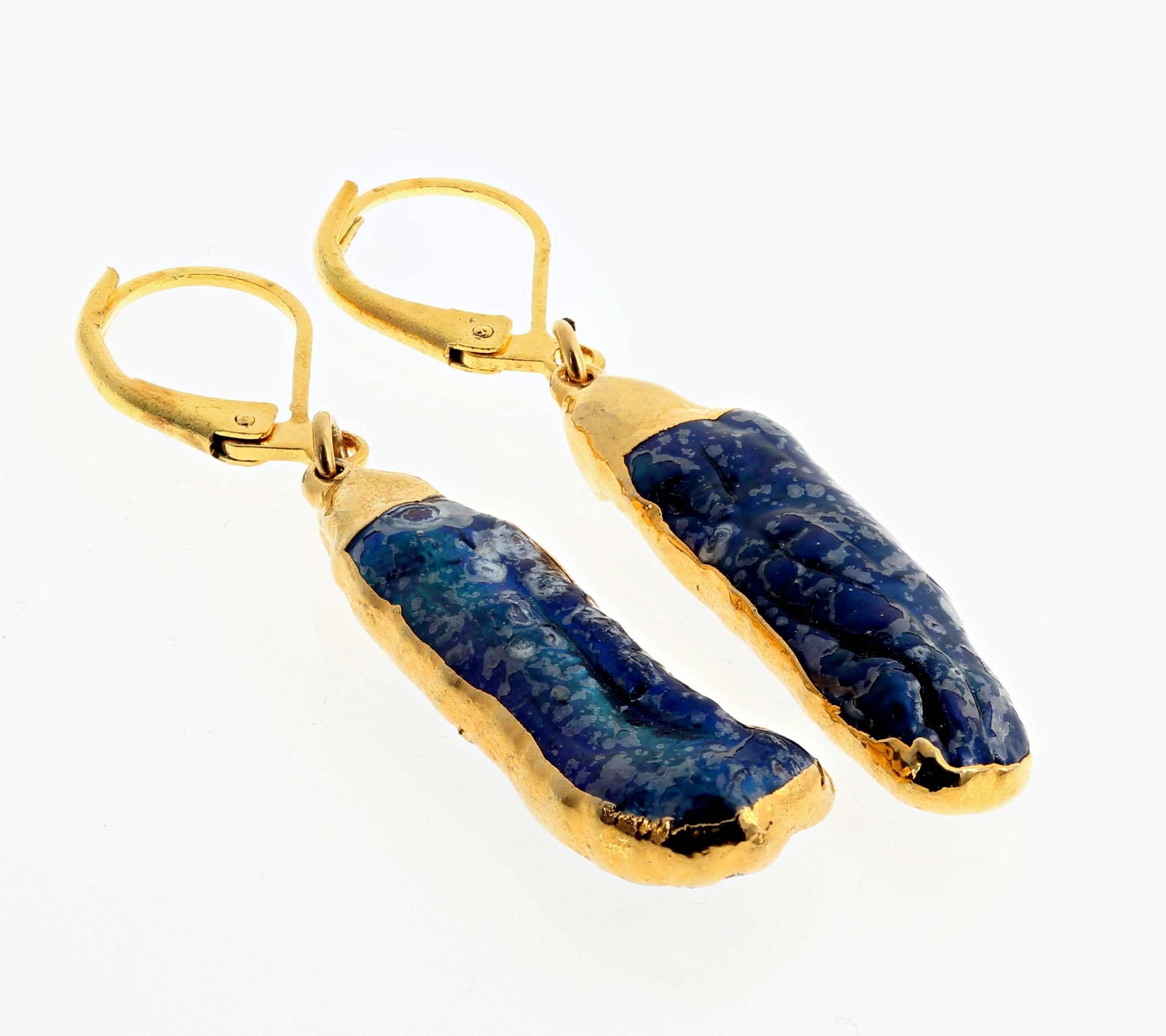 blue abalone earrings