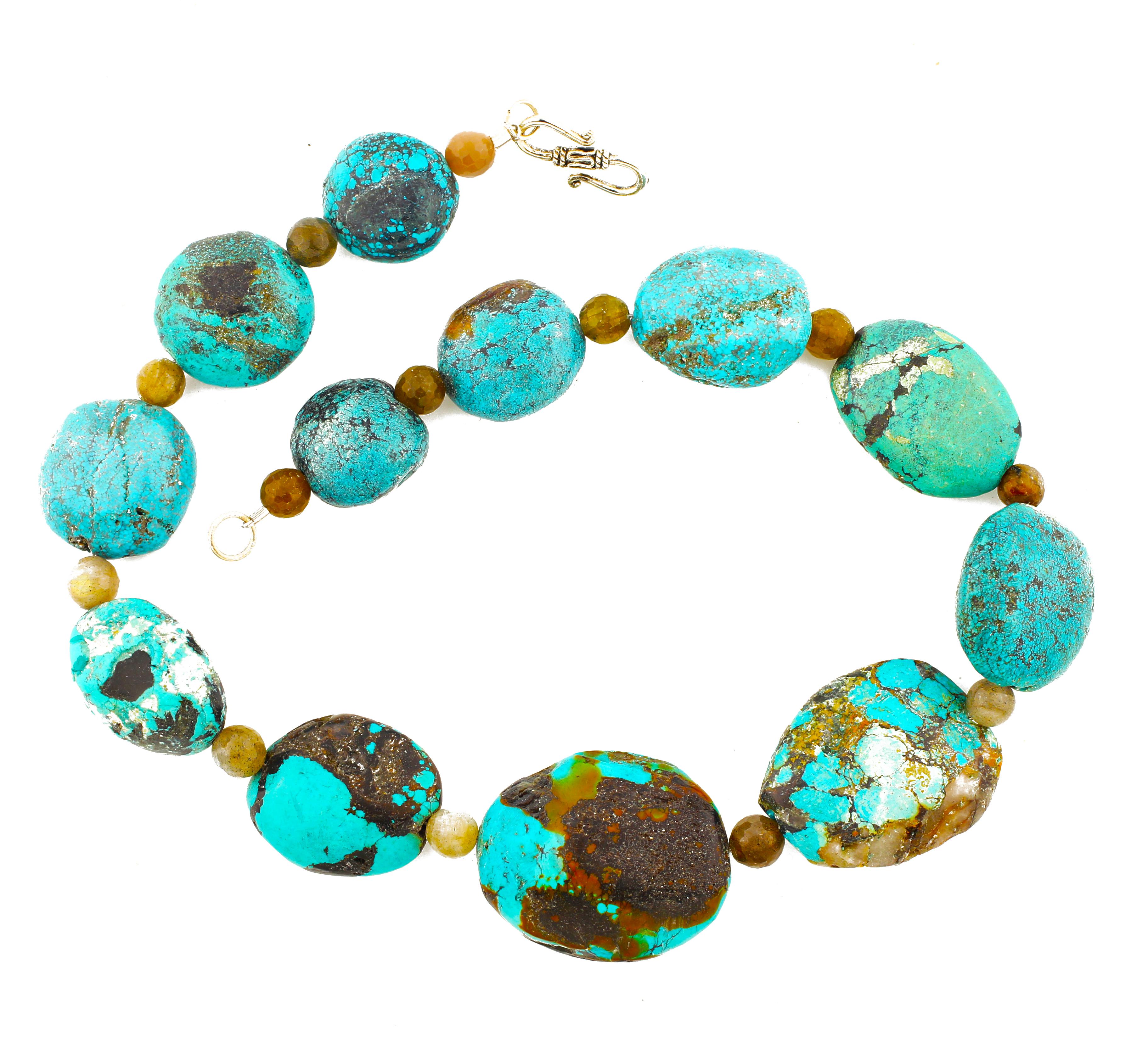 17 inch turquoise necklace