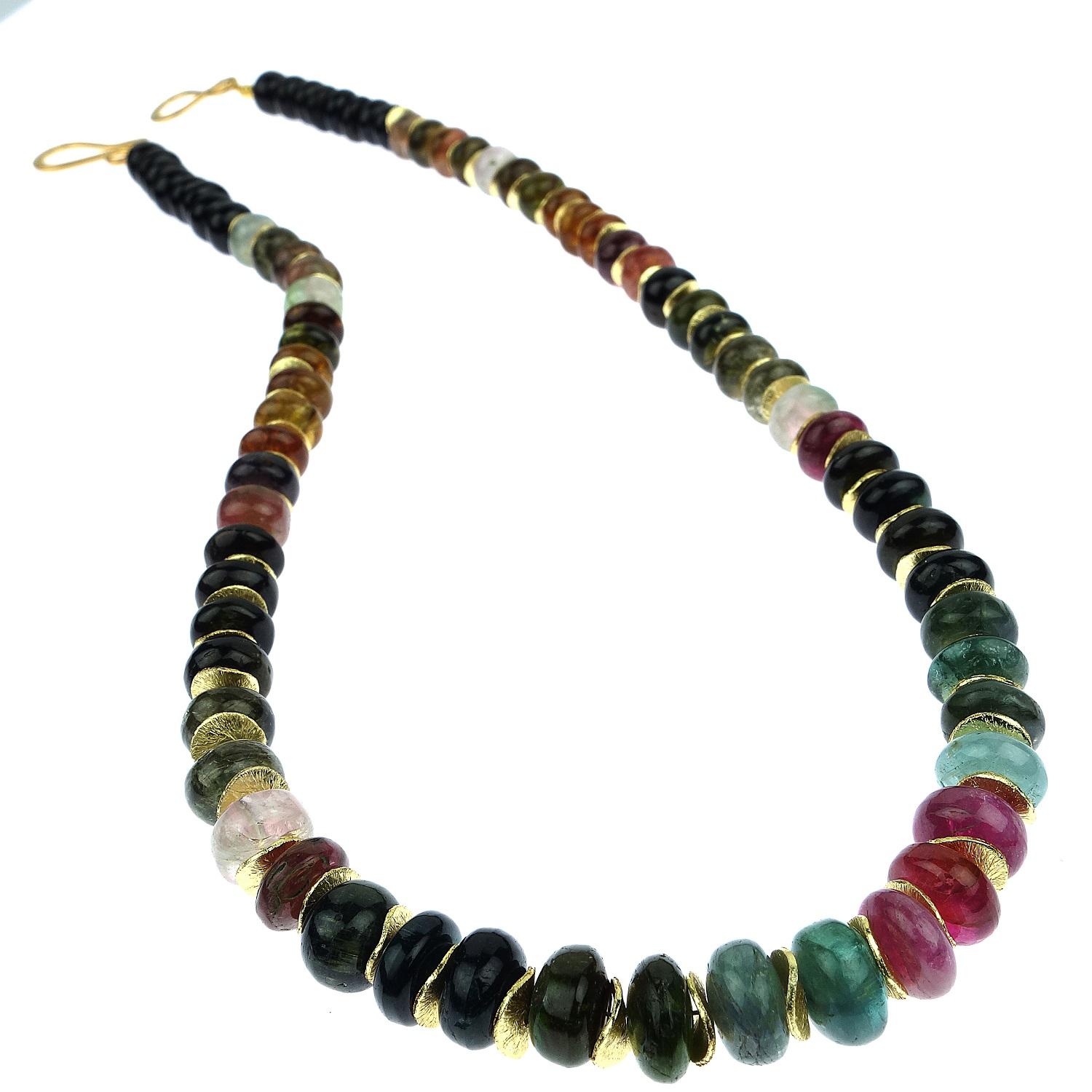 Multi Color Tourmaline Necklace