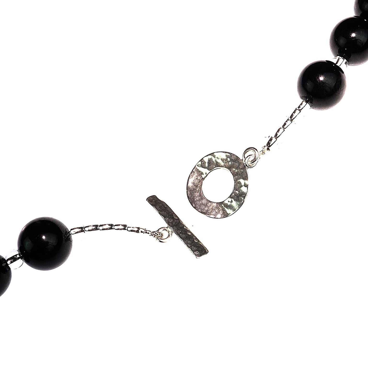 Bead AJD Stunning Black Opera Length Necklace