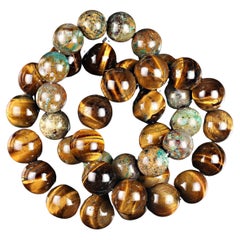 AJD Drei Herbst dehnbar Edelstein Perlen Armbänder