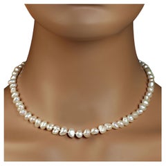 AJD Perfect Pearl 17 Zoll cremig weiß Halskette   Das perfekte Geschenk!